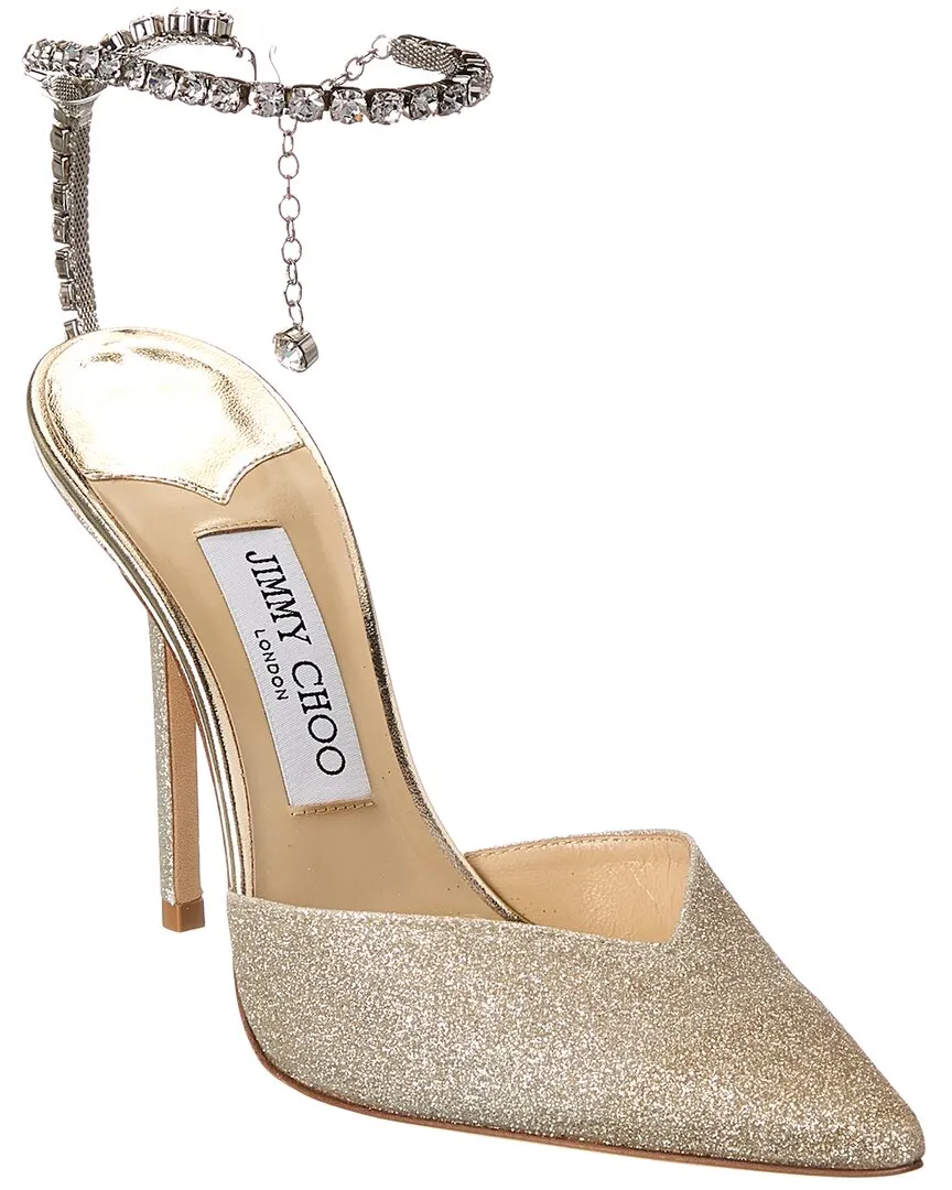 Jimmy Choo Saeda 100 Glitter Pump