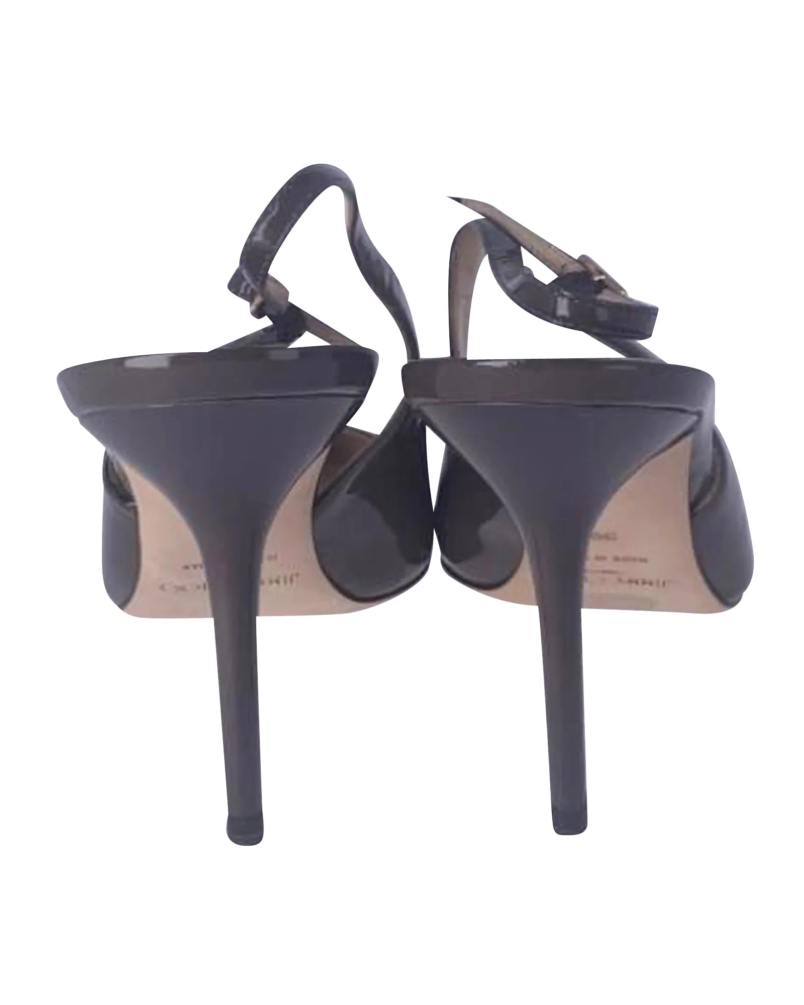 Jimmy Choo Slingback Heels in Brown Leather