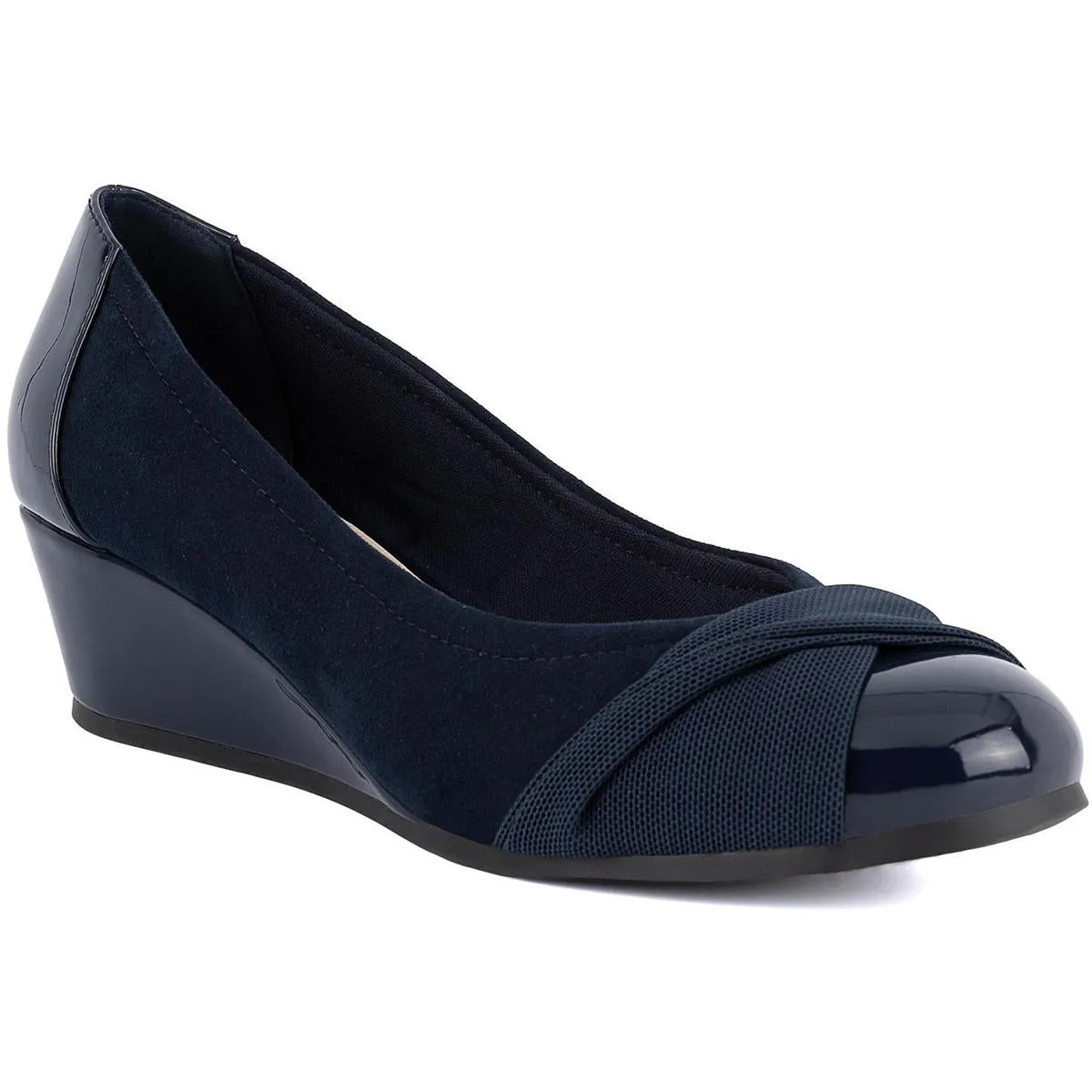 JNY-PRESLEE Womens Comfort Insole Manmade Wedge Heels