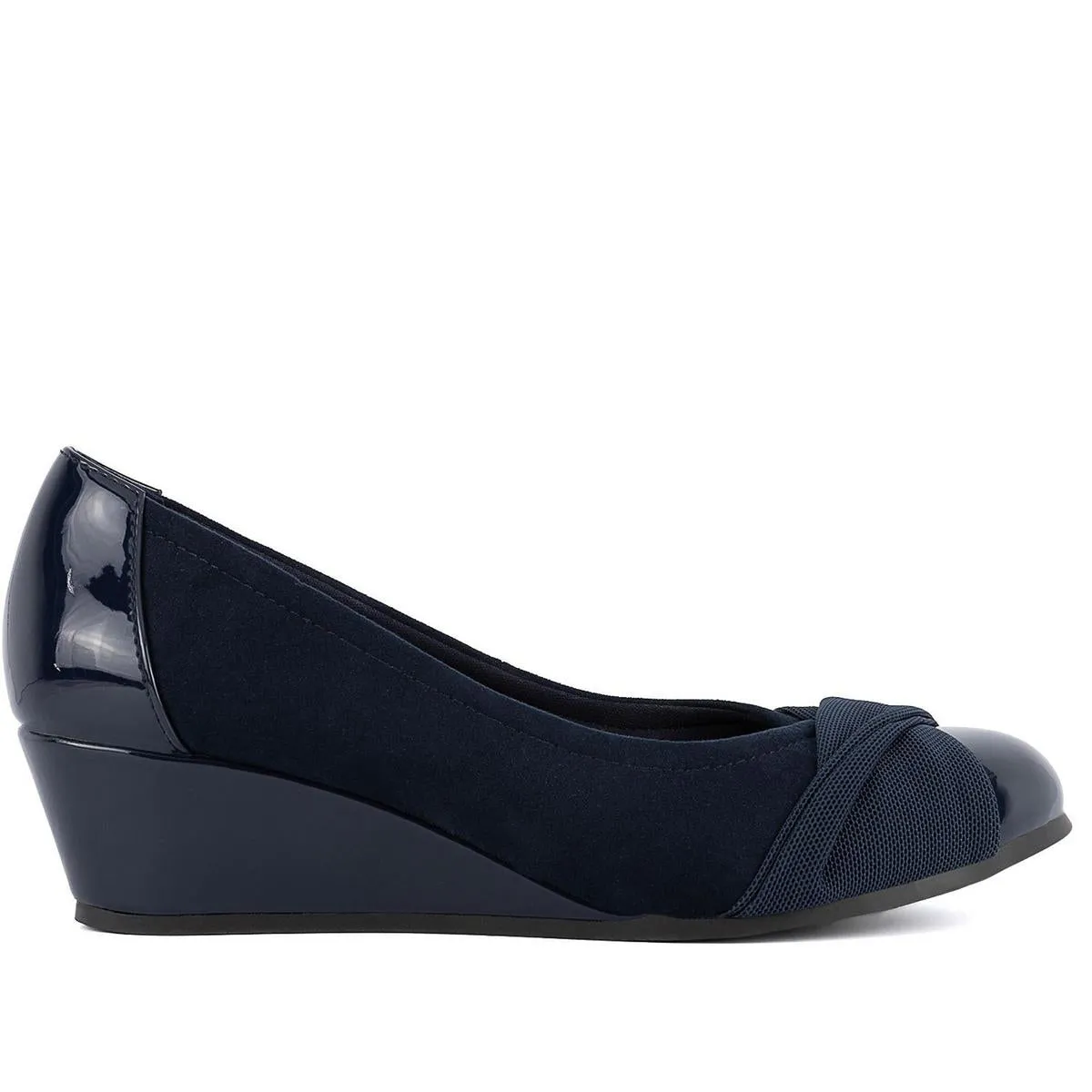 JNY-PRESLEE Womens Comfort Insole Manmade Wedge Heels