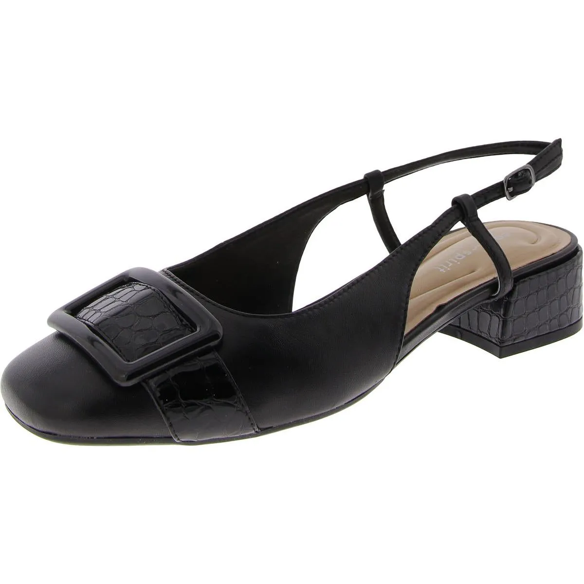 Jola Womens Embellished Cushioned Footbed Slingback Heels