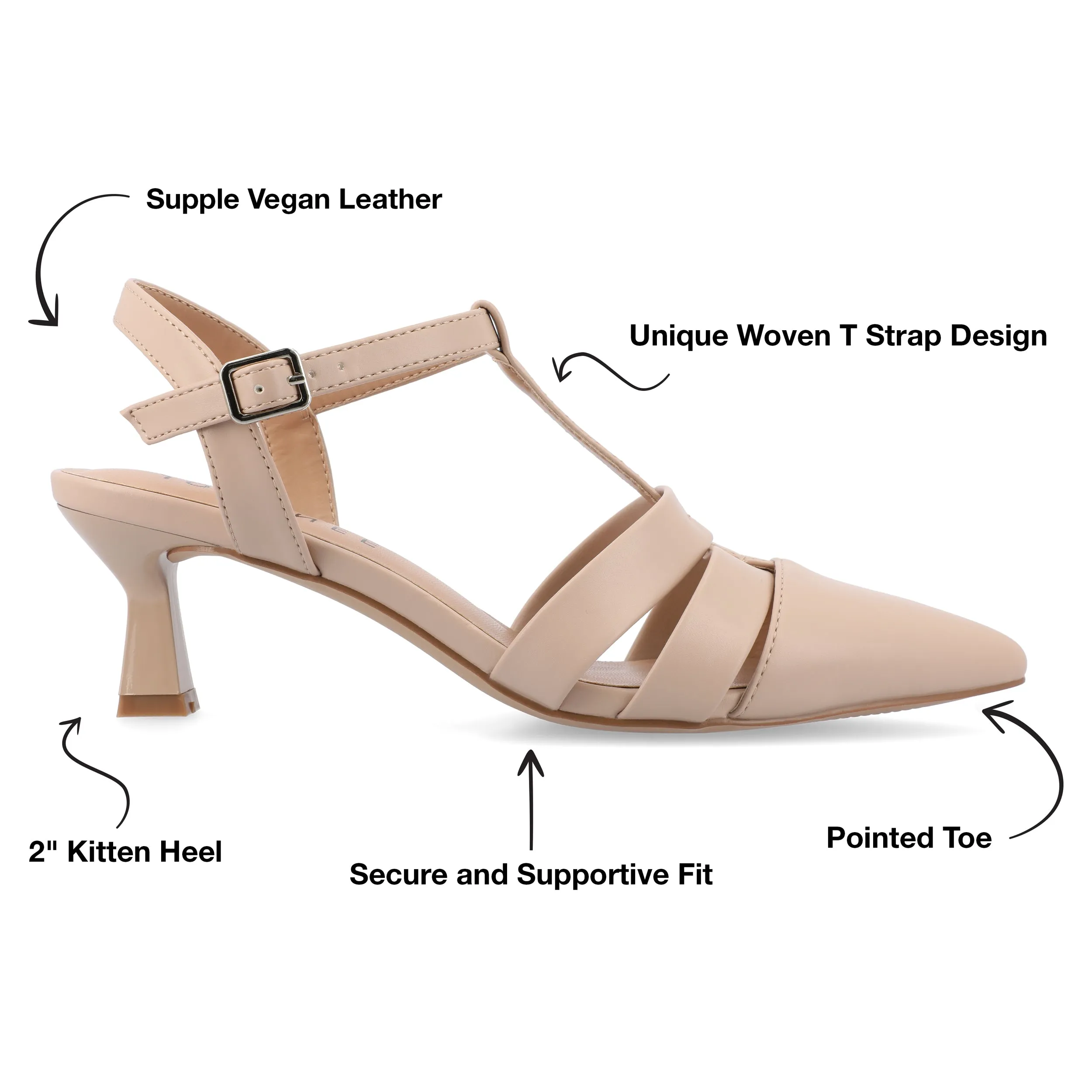 Journee Collection Women's Jazlynn Wide Width Pump