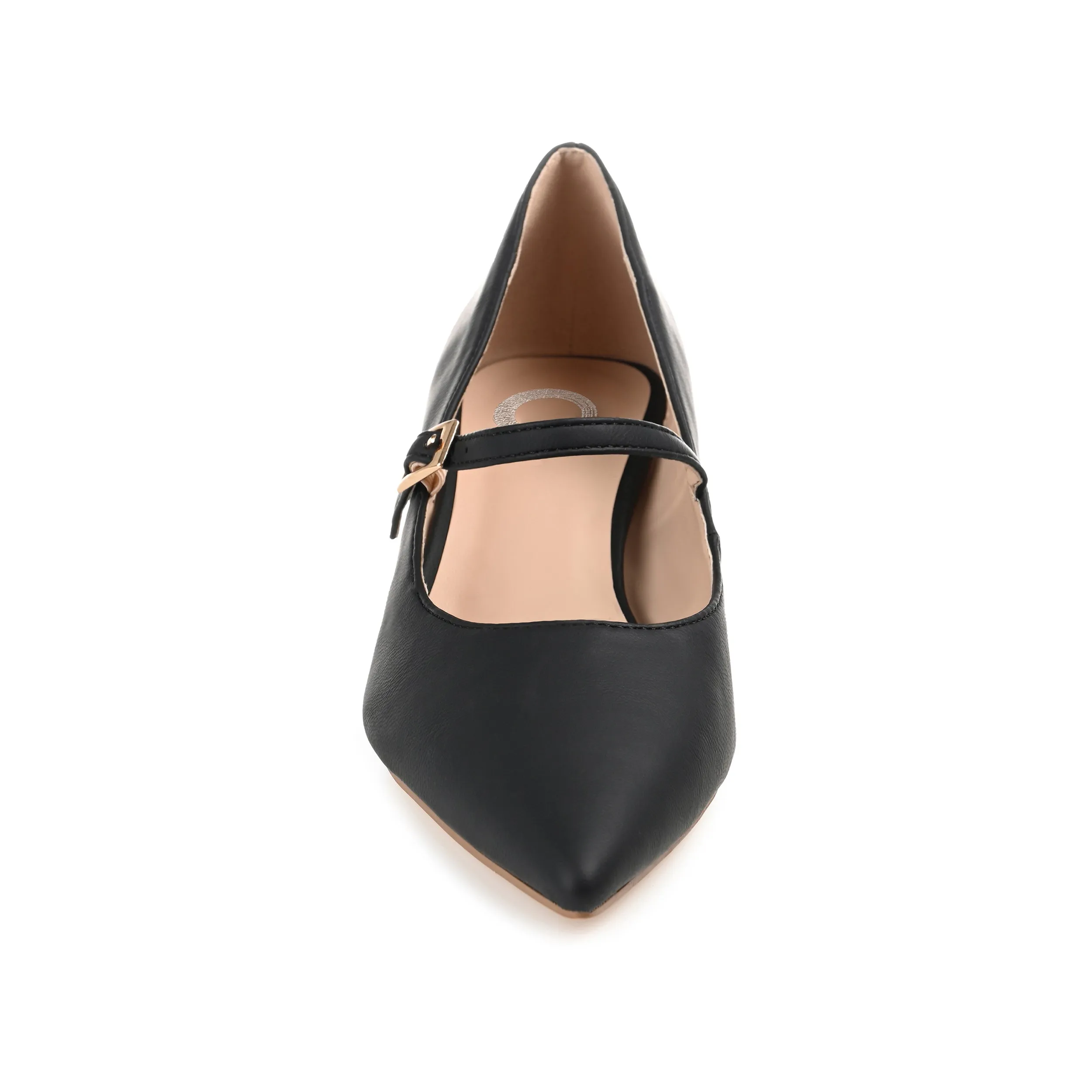 Journee Collection Womens Manza Kitten Heel Mary Jane Pointed Toe Pumps