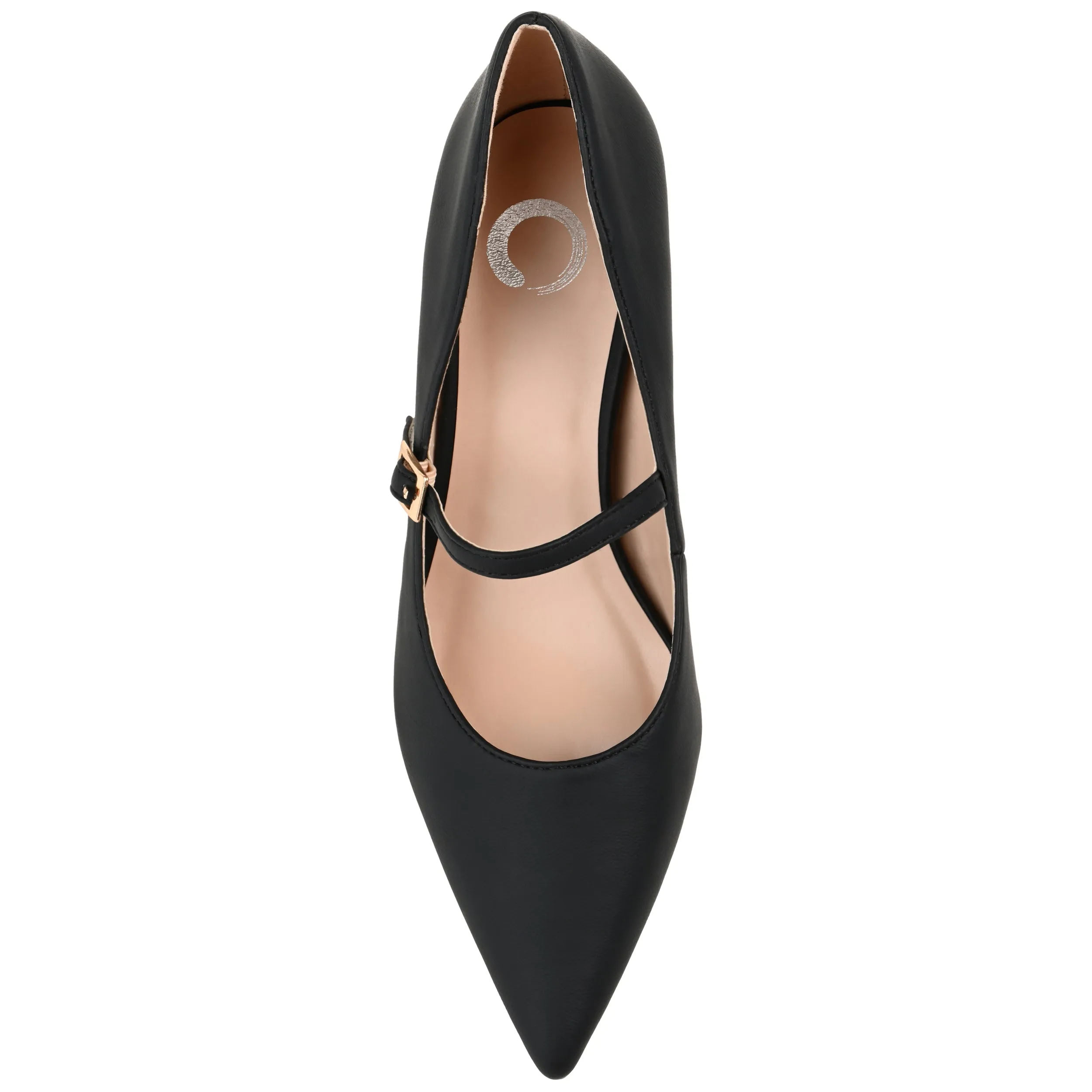 Journee Collection Womens Manza Kitten Heel Mary Jane Pointed Toe Pumps