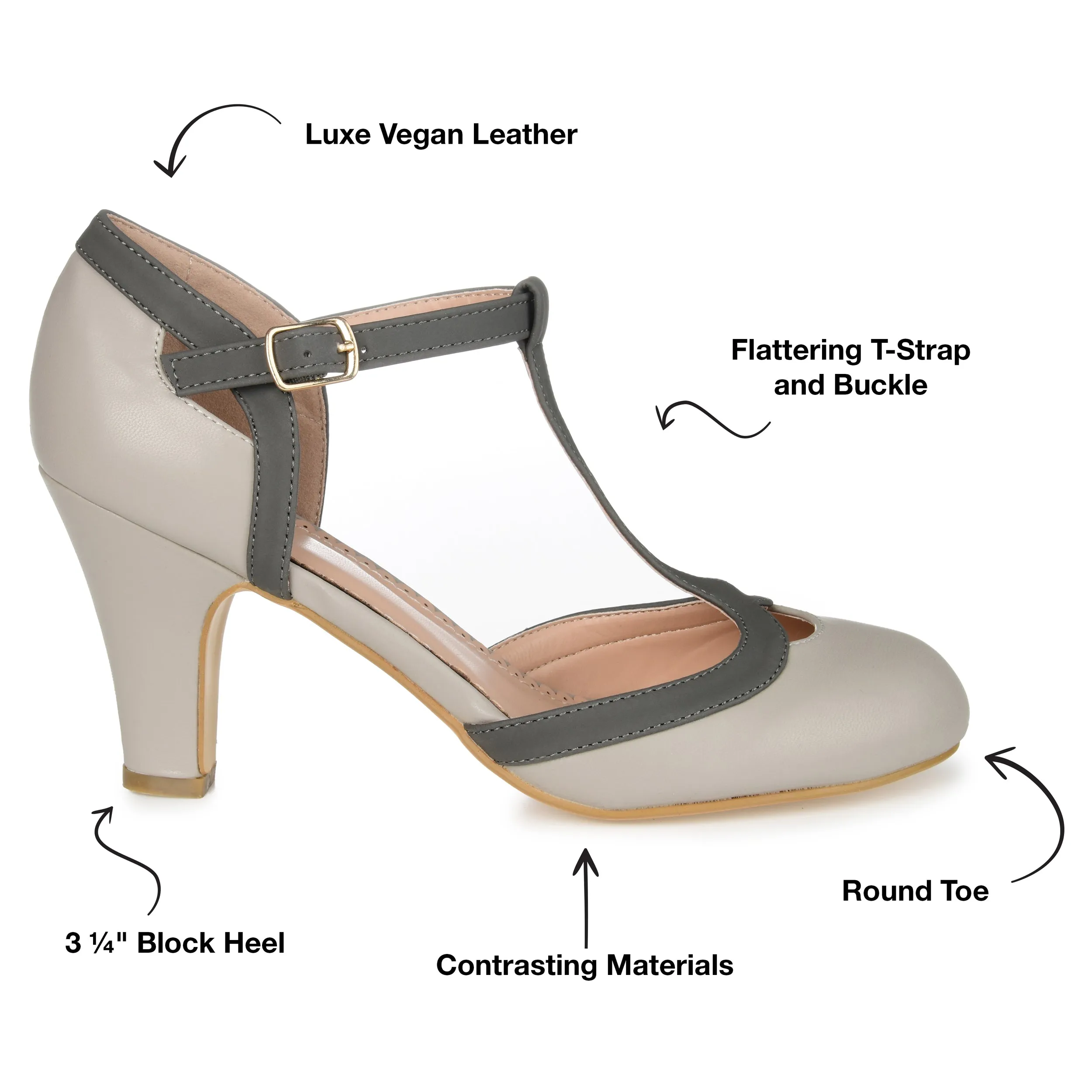 Journee Collection Women's Olina Narrow Width Pump
