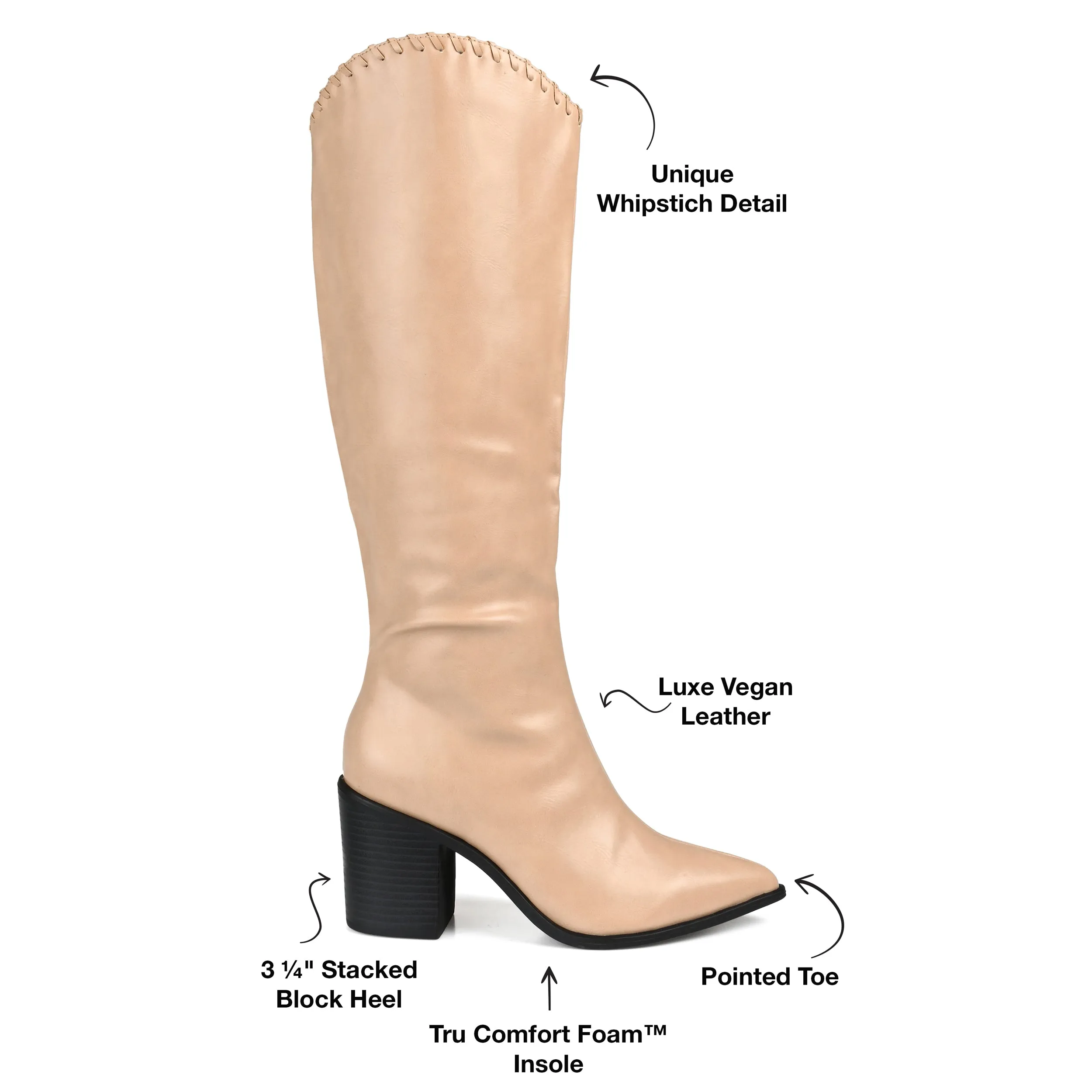 Journee Collection Women's Tru Comfort Foam Wide Width Extra Wide Calf Daria Boot
