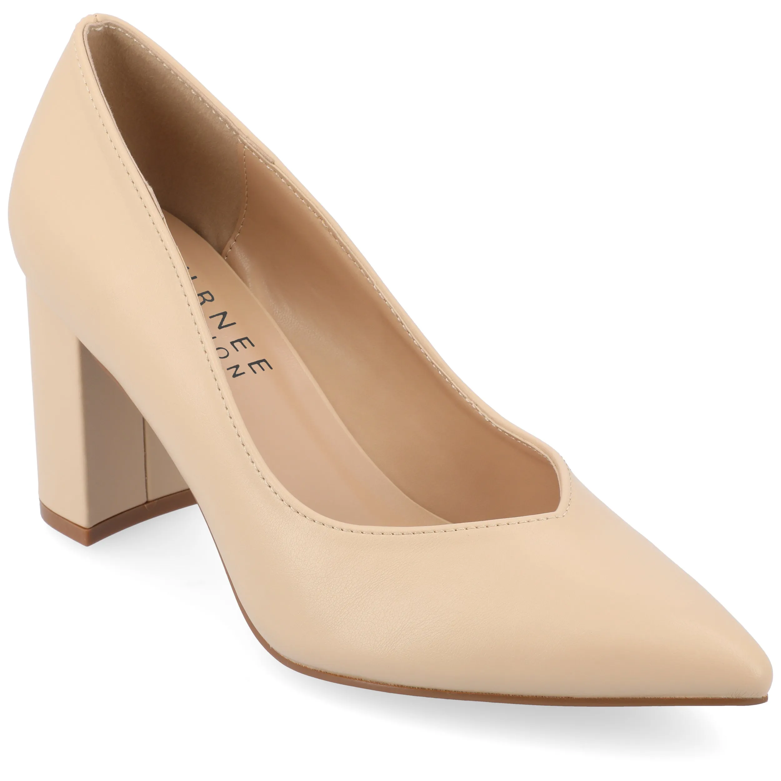 Journee Collection Women's Wide Width SuperNatural Tru Comfort Foam SIMONNE Pumps Warm Shades