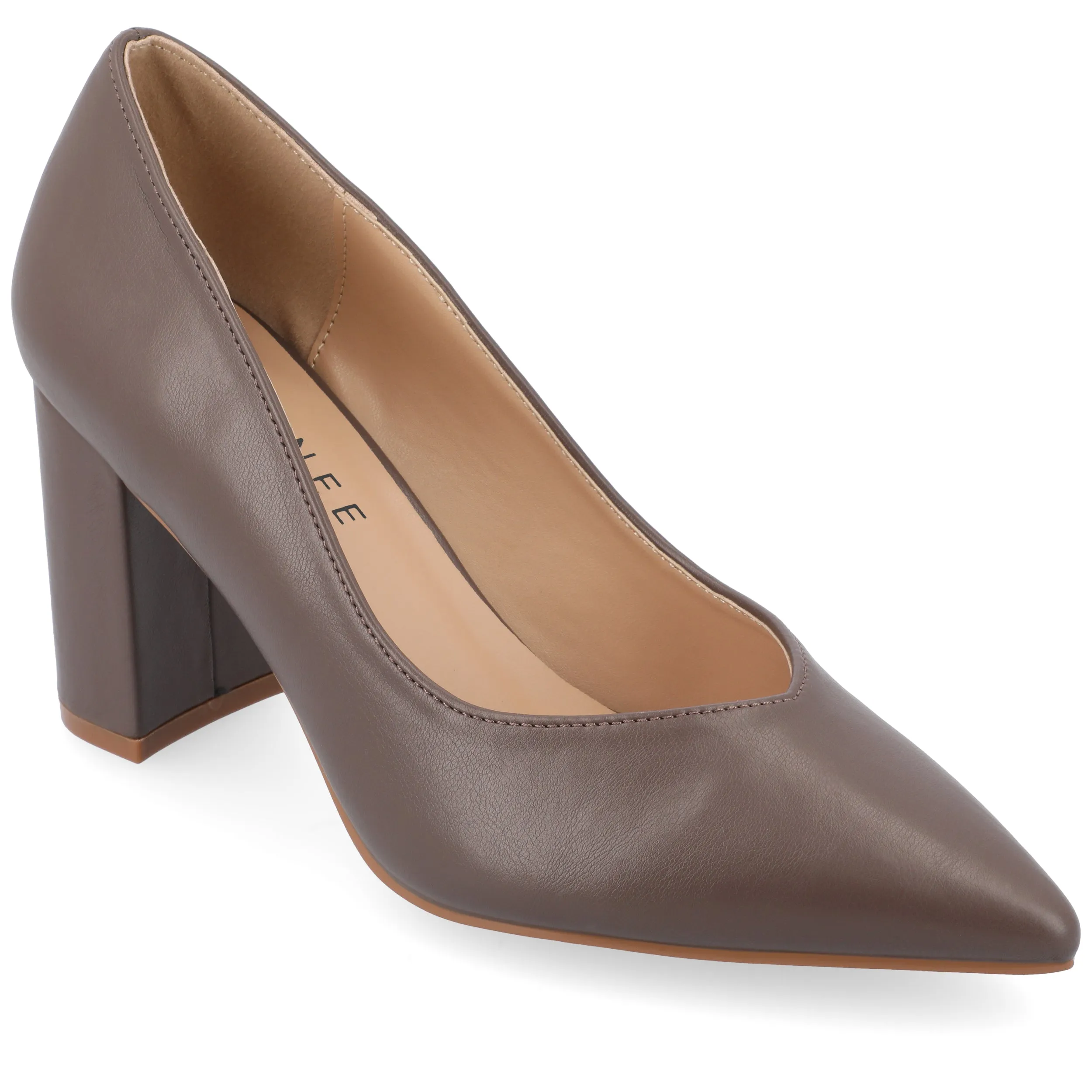 Journee Collection Women's Wide Width SuperNatural Tru Comfort Foam SIMONNE Pumps Warm Shades