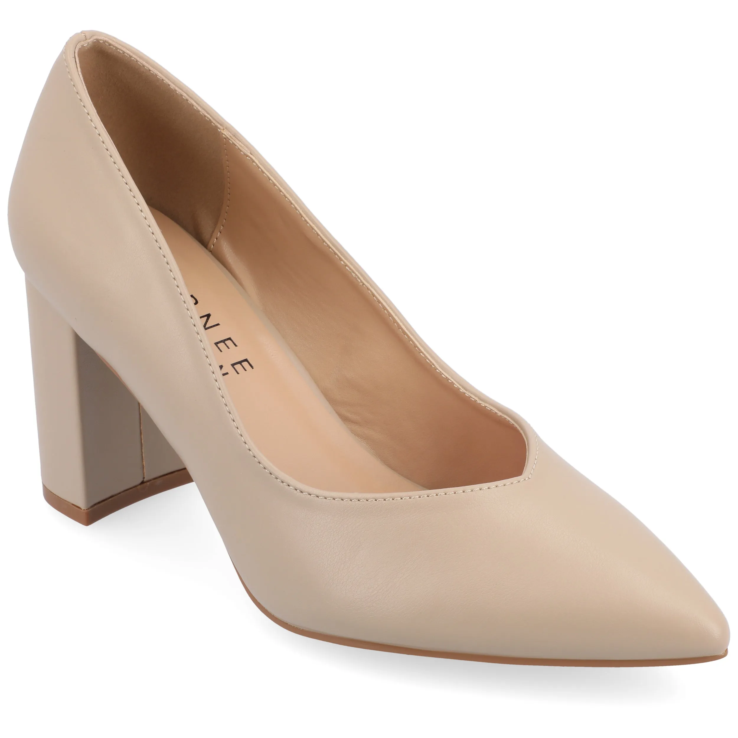 Journee Collection Women's Wide Width SuperNatural Tru Comfort Foam SIMONNE Pumps Warm Shades