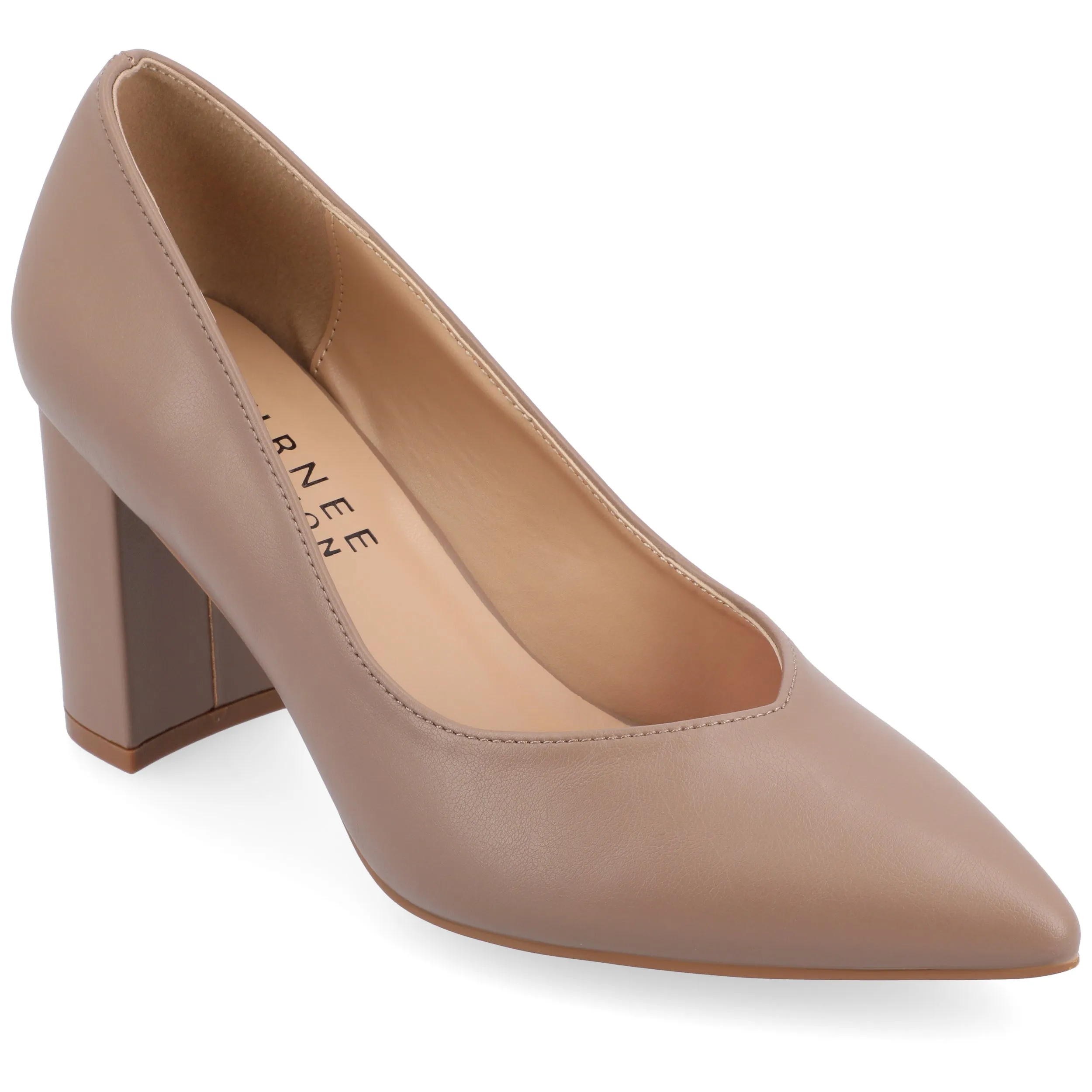 Journee Collection Women's Wide Width SuperNatural Tru Comfort Foam SIMONNE Pumps Warm Shades