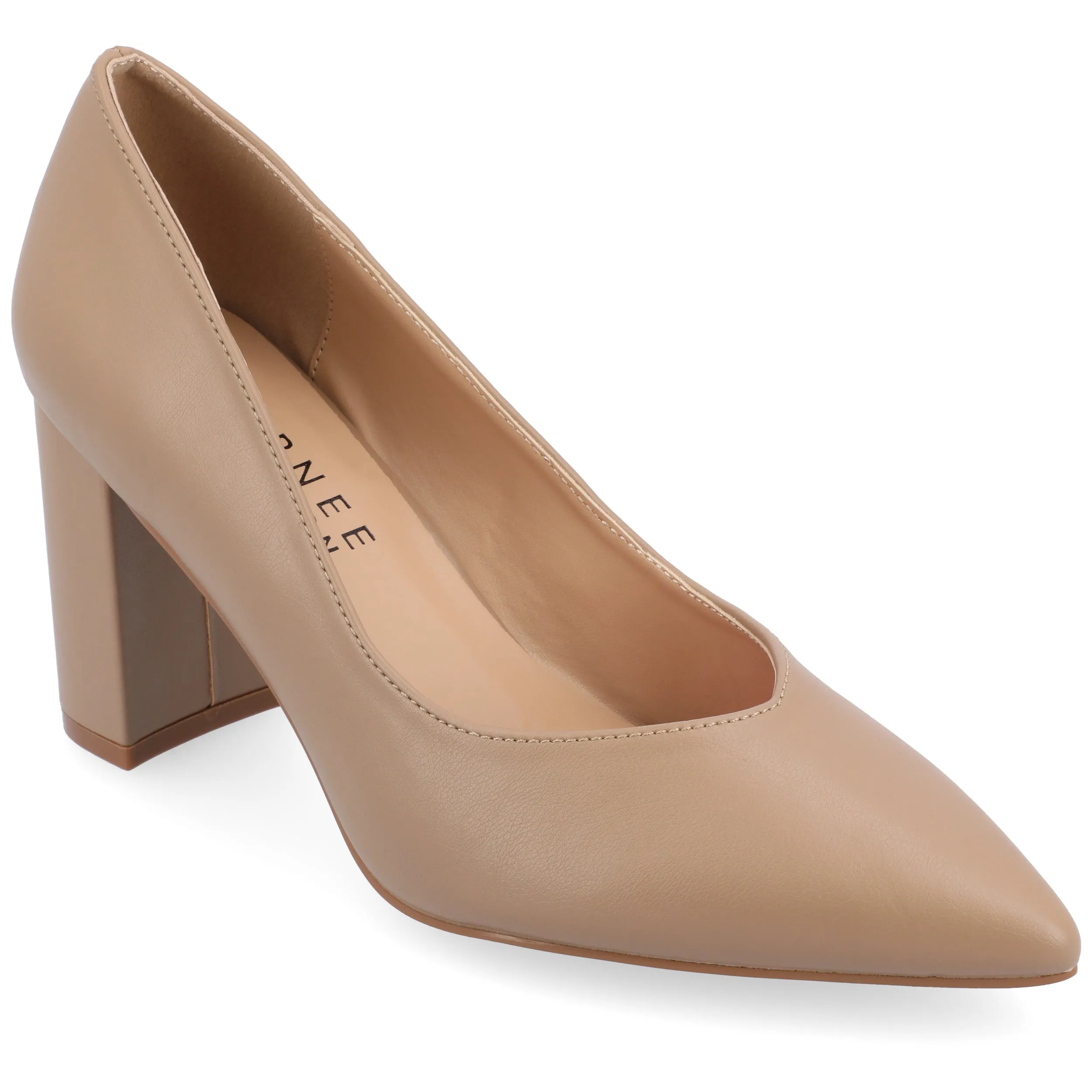 Journee Collection Women's Wide Width SuperNatural Tru Comfort Foam SIMONNE Pumps Warm Shades