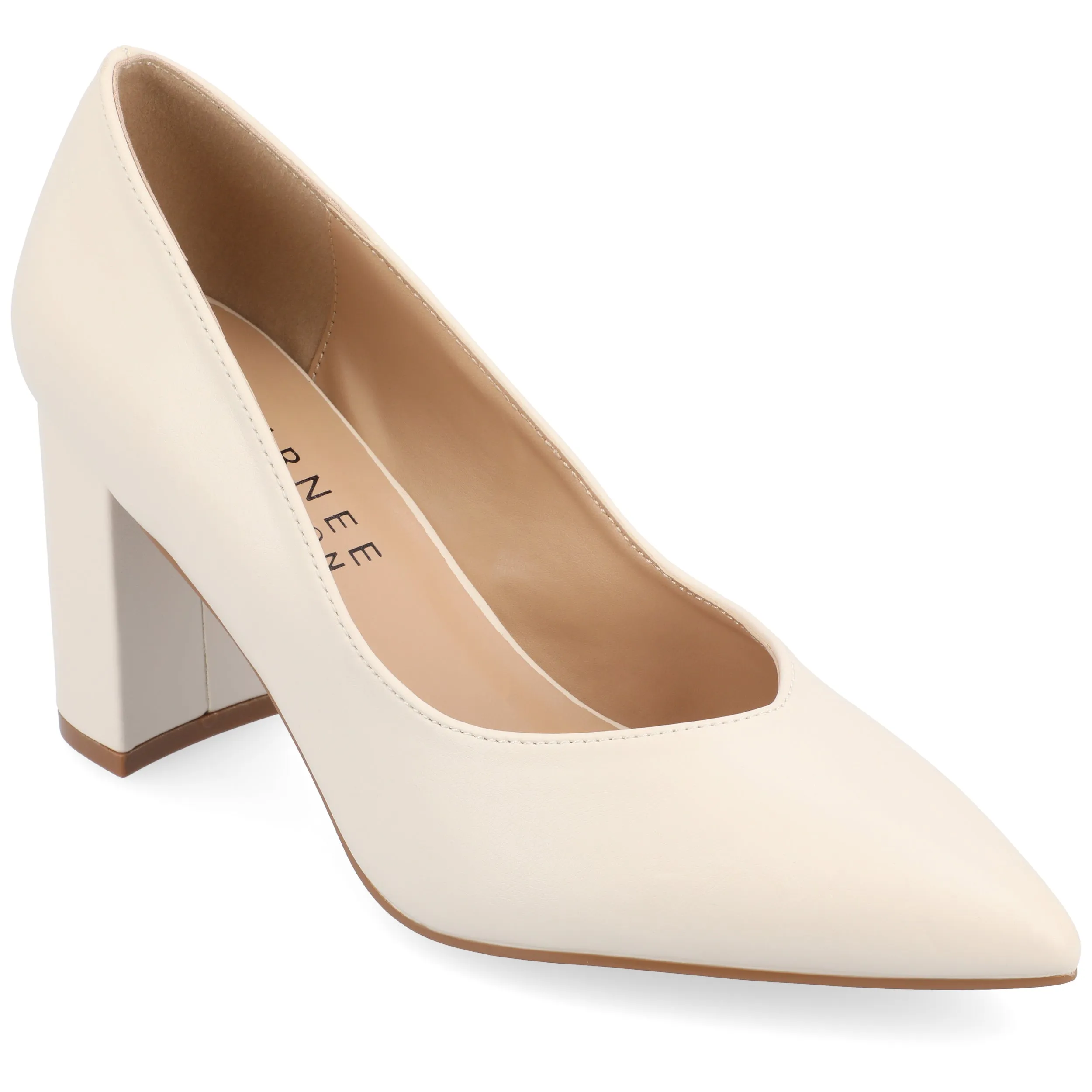 Journee Collection Women's Wide Width SuperNatural Tru Comfort Foam SIMONNE Pumps Warm Shades