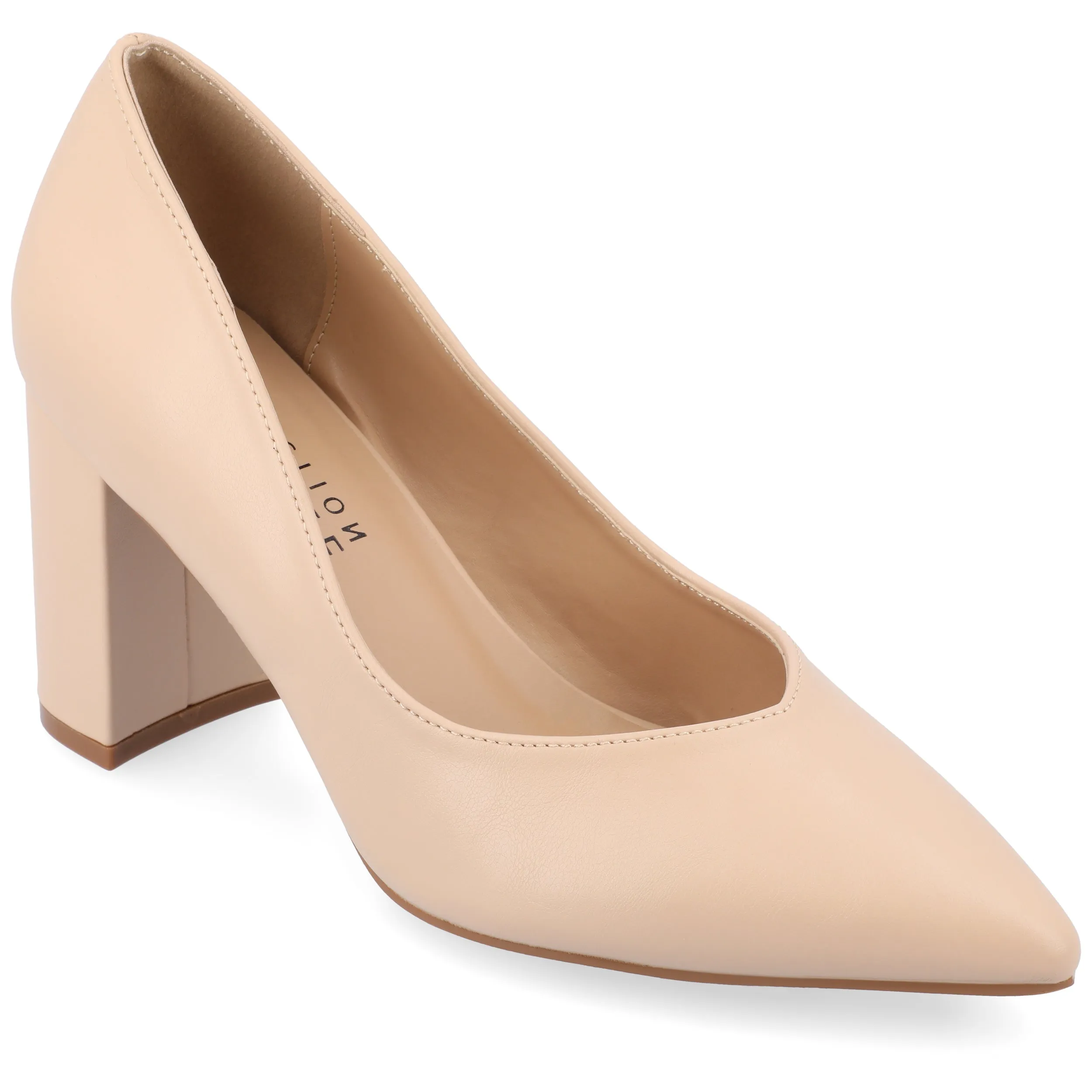 Journee Collection Women's Wide Width SuperNatural Tru Comfort Foam SIMONNE Pumps Warm Shades