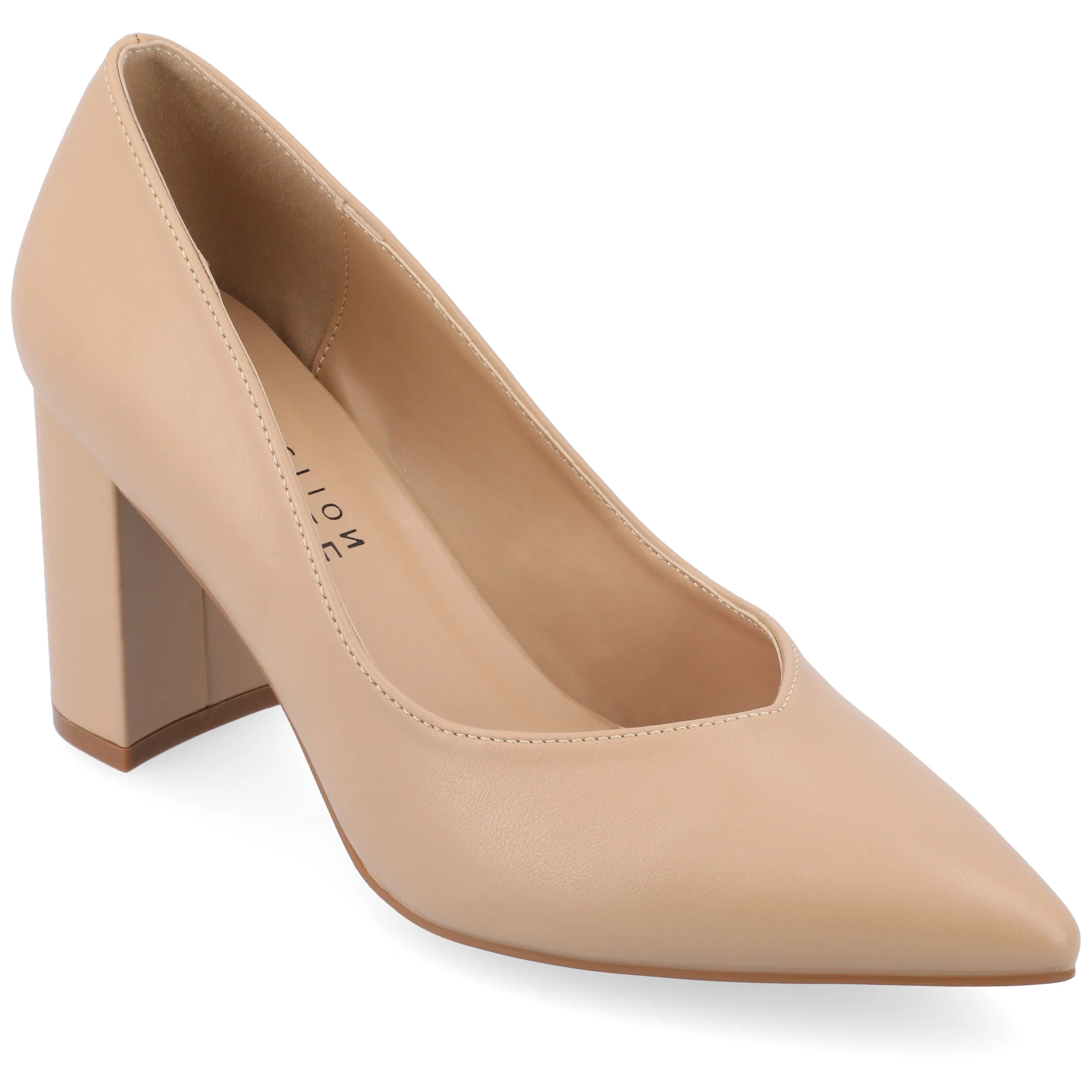 Journee Collection Women's Wide Width SuperNatural Tru Comfort Foam SIMONNE Pumps Warm Shades