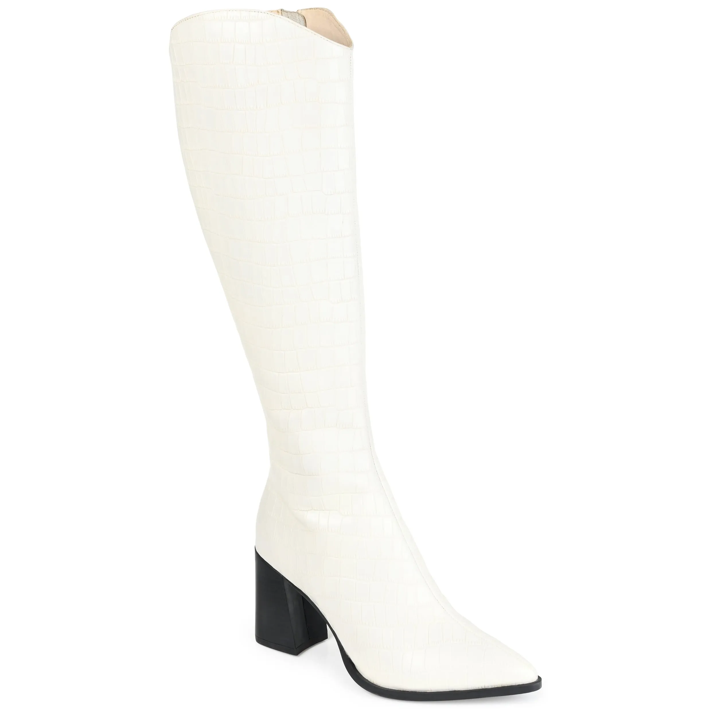 Journee Signature Wide Calf Women's Genuine Leather Tru Comfort Foam Laila Boot