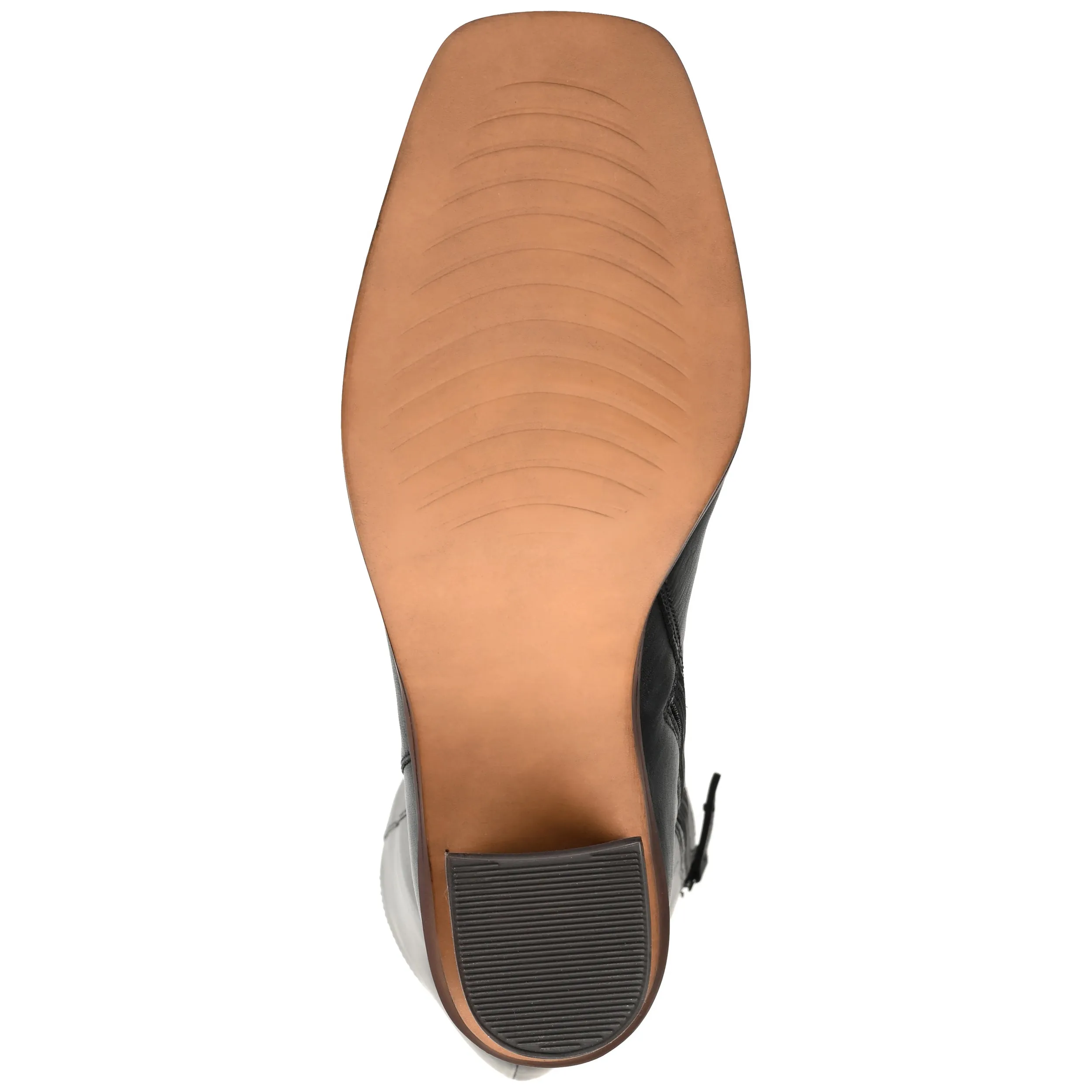 Journee Signature Wide Calf Women's Genuine Leather Tru Comfort Foam Tamori Boot