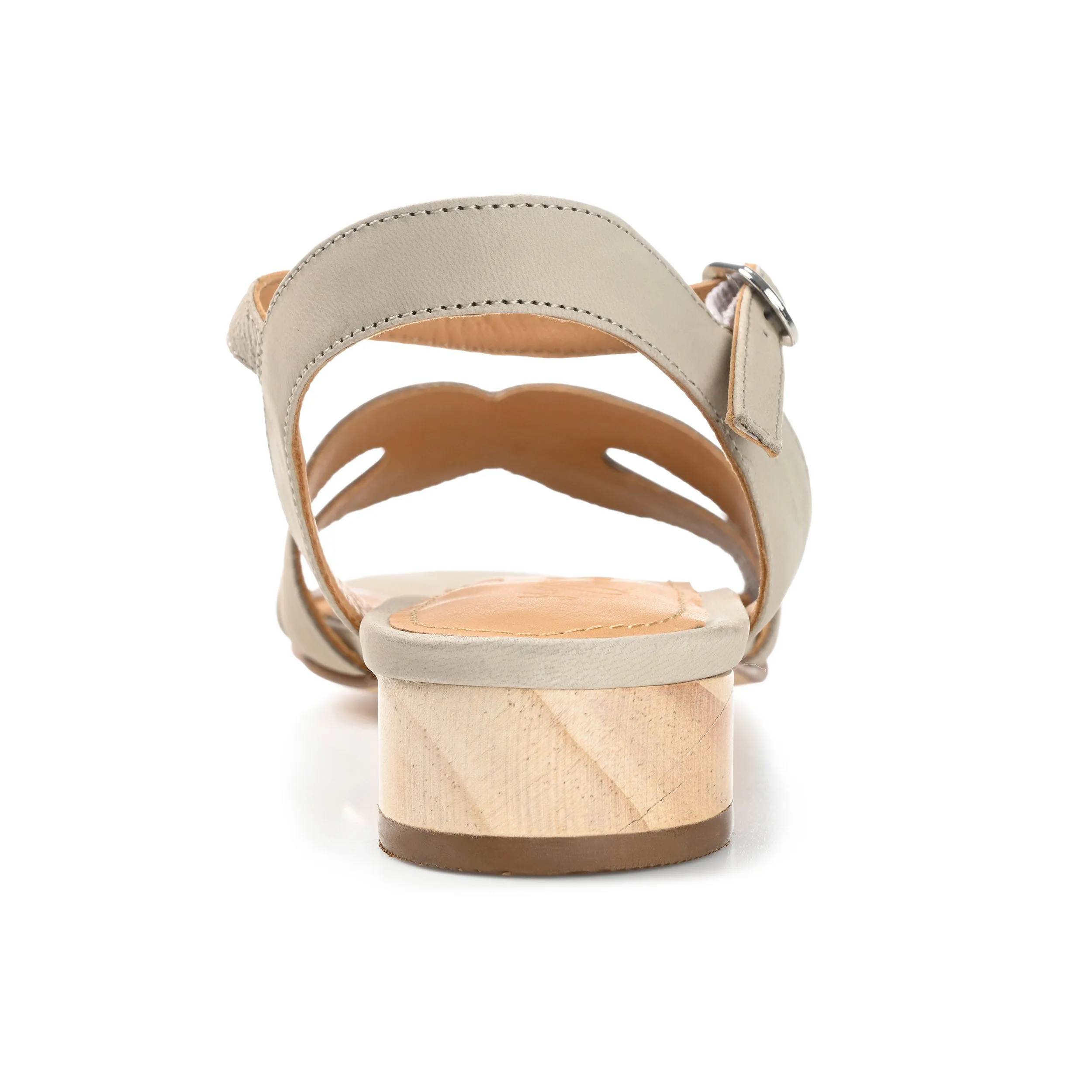 Journee Signature Womens Genuine Leather Starlee Buckle Ankle Strap Sandals