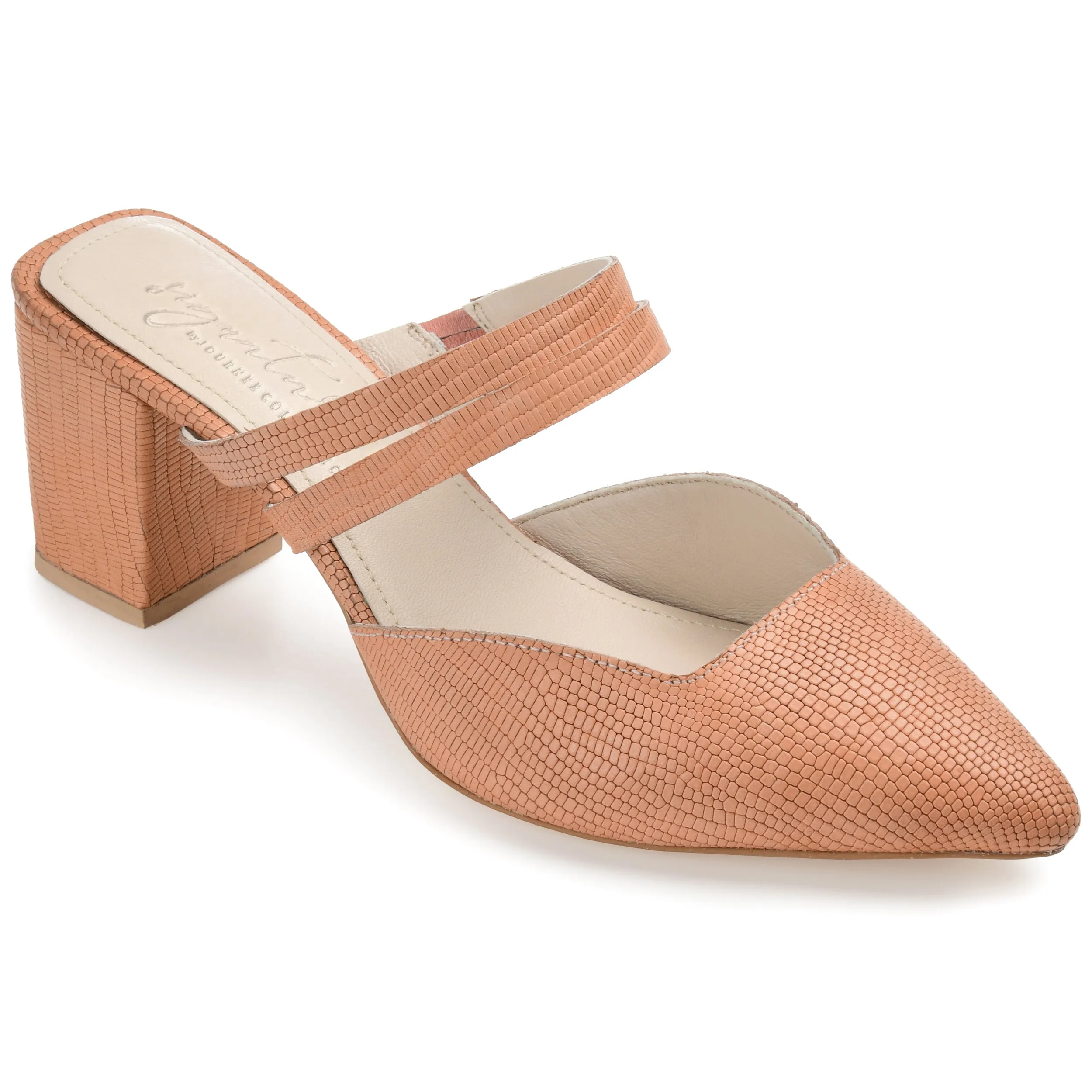 Journee Signature Women's Genuine Leather Tru Comfort Foam Kaitlynn Pump