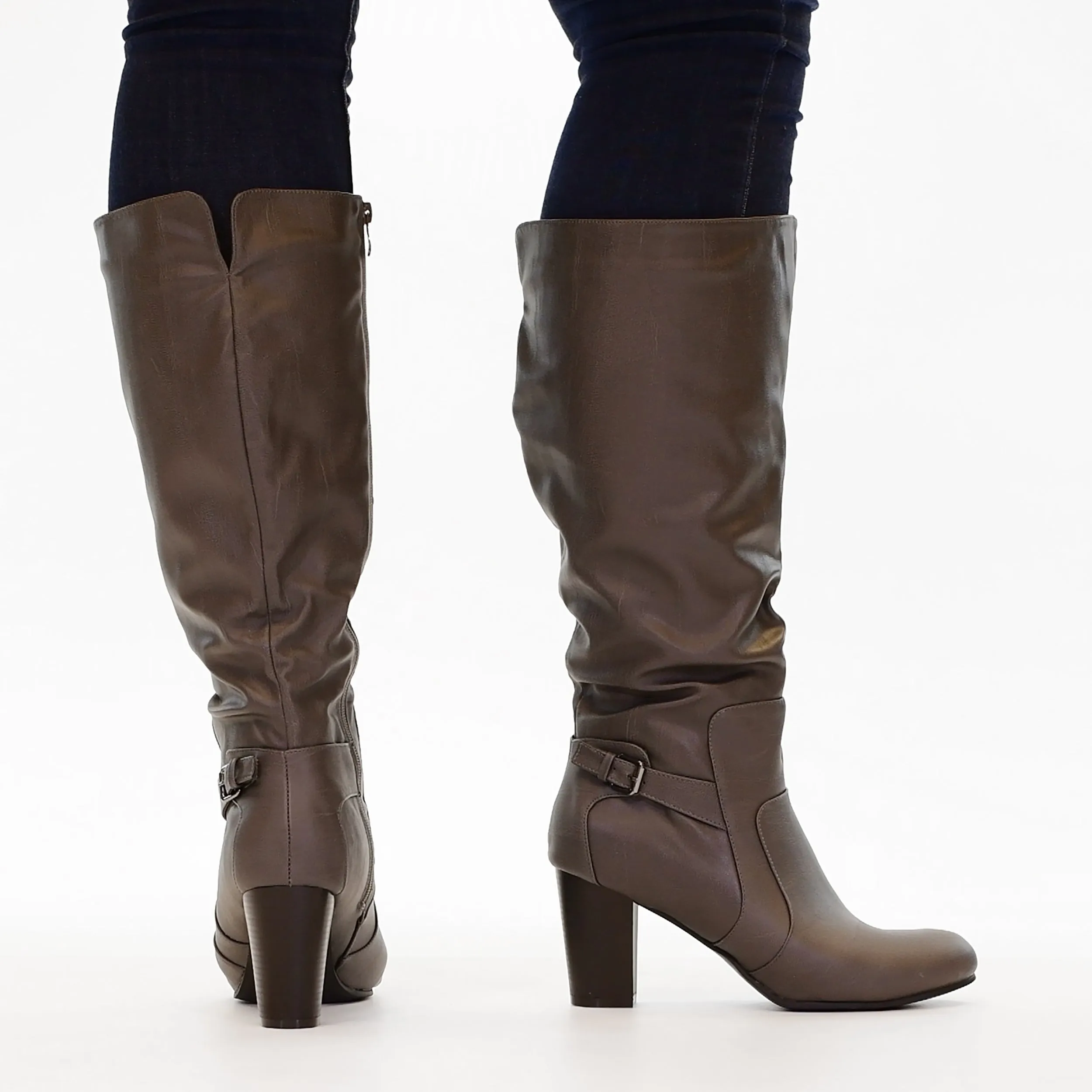 Journee Women's Wide Calf Carver Boot