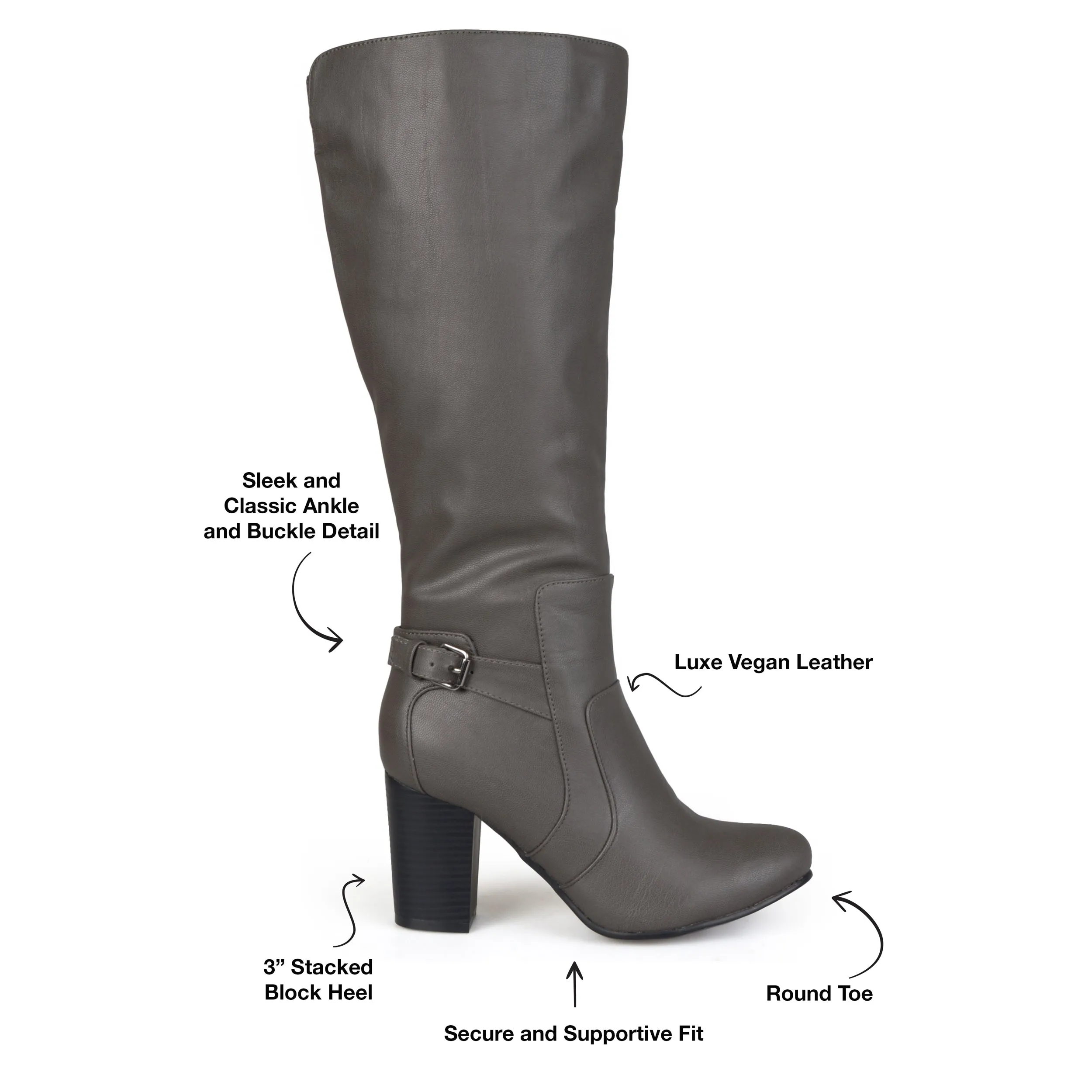 Journee Women's Wide Calf Carver Boot