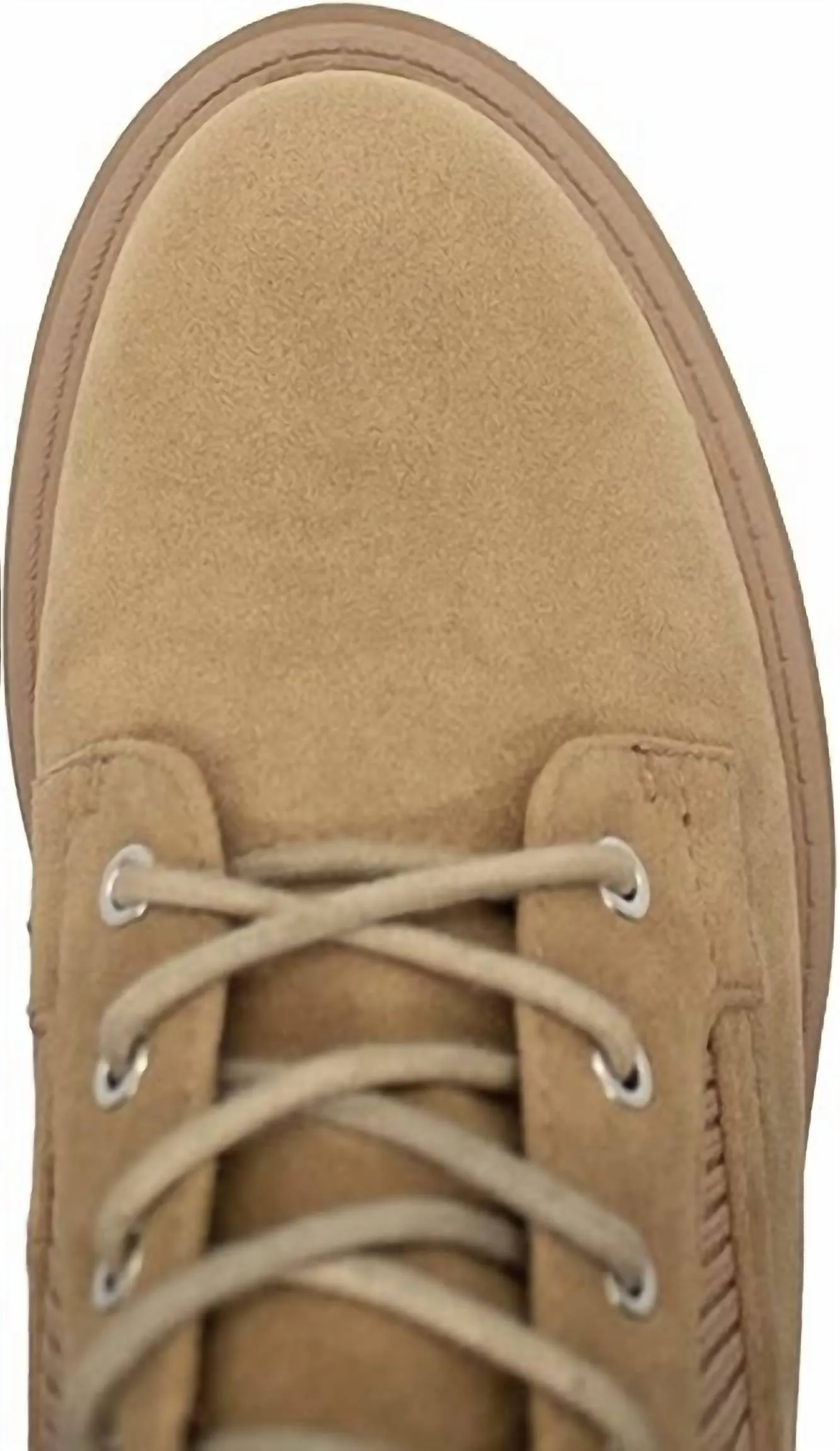 Journey Suede Combat Boots In Light Taupe