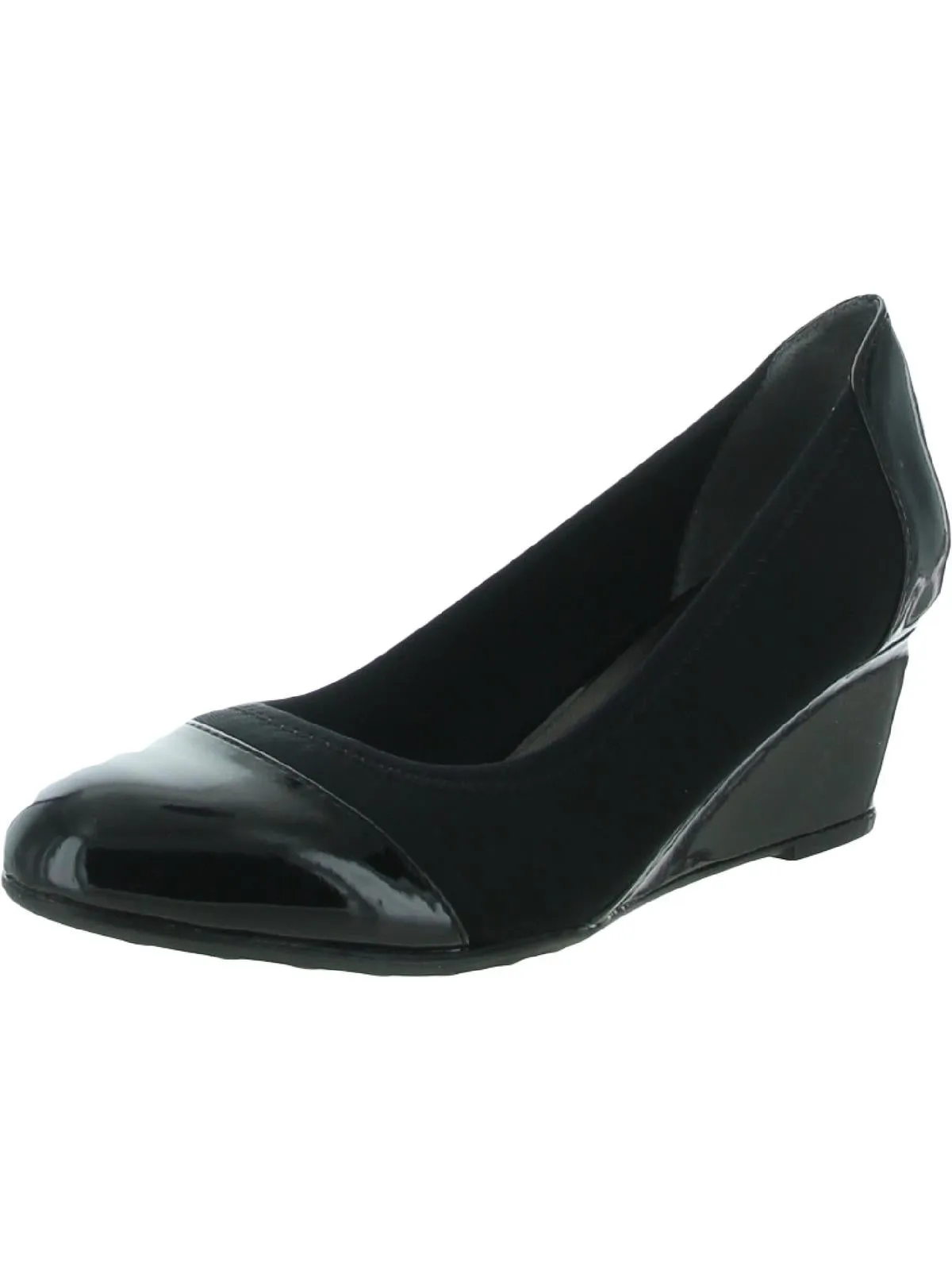 Juliana Womens Toe Cap Round Toe Wedge Heels