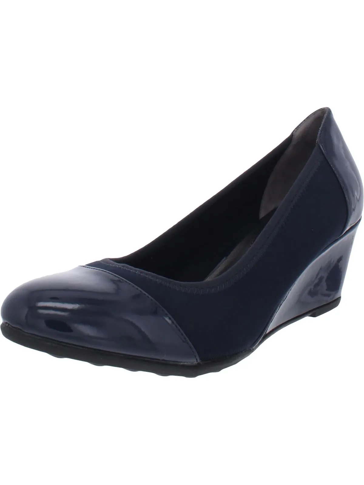 Juliana Womens Toe Cap Round Toe Wedge Heels