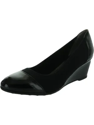Juliana Womens Toe Cap Round Toe Wedge Heels
