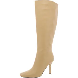 Kalani Womens Faux Leather Square Toe Knee-High Boots