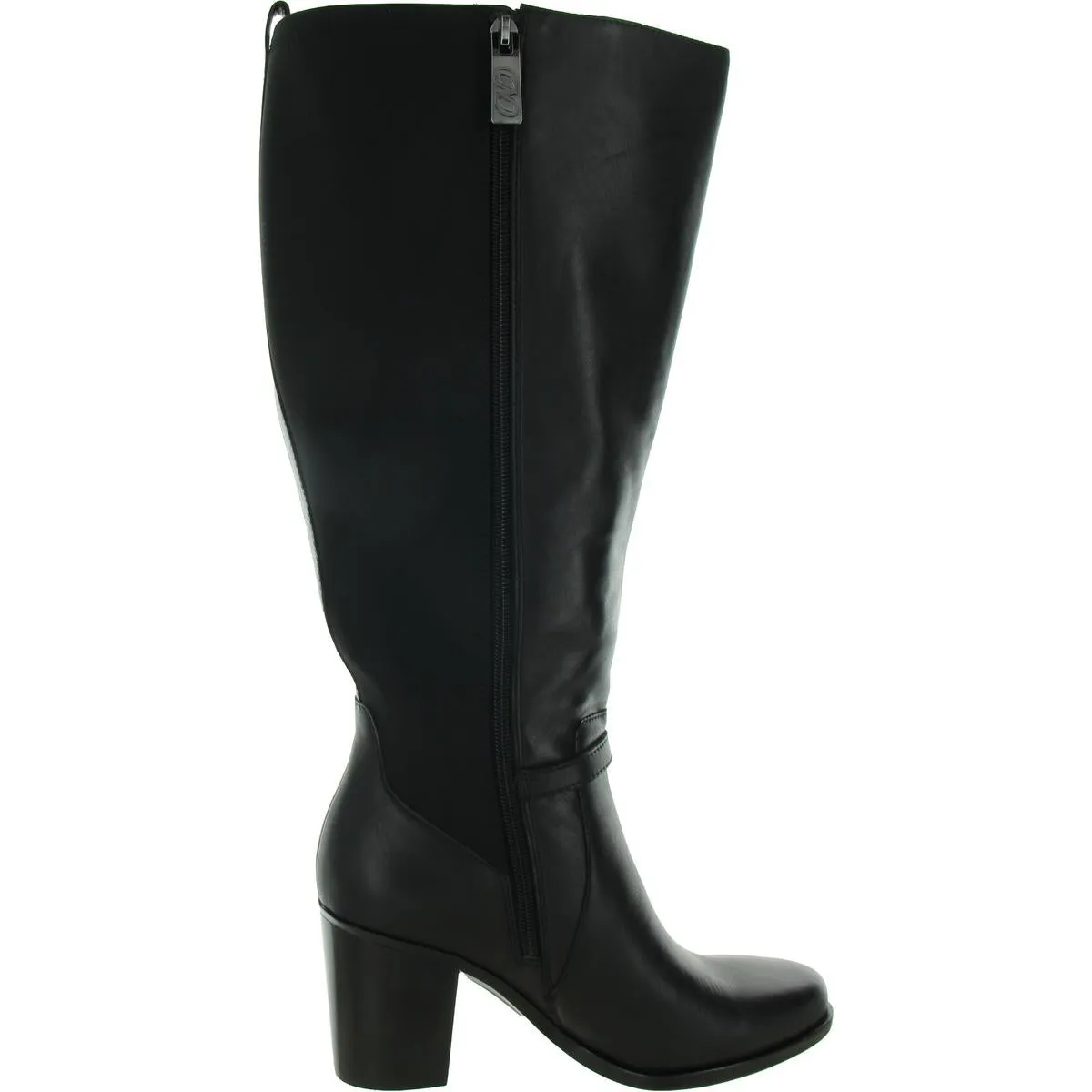 Kalina Womens Extra Wide Calf Leather Knee-High Boots