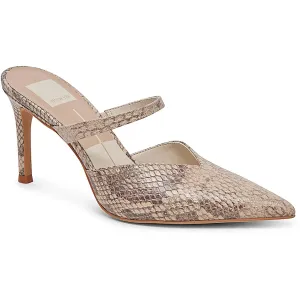 KANIKA Womens Snake Print Leather Pumps