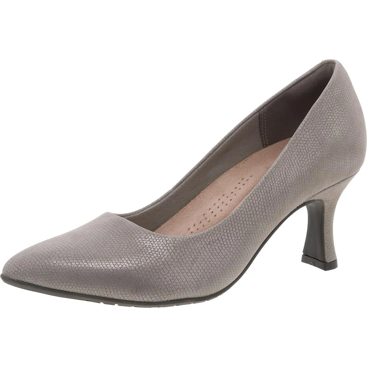 Kataleyna Gem Womens Leather Slip-On Pumps