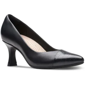 KATALEYNAROSE Womens Embossed Leather Pumps