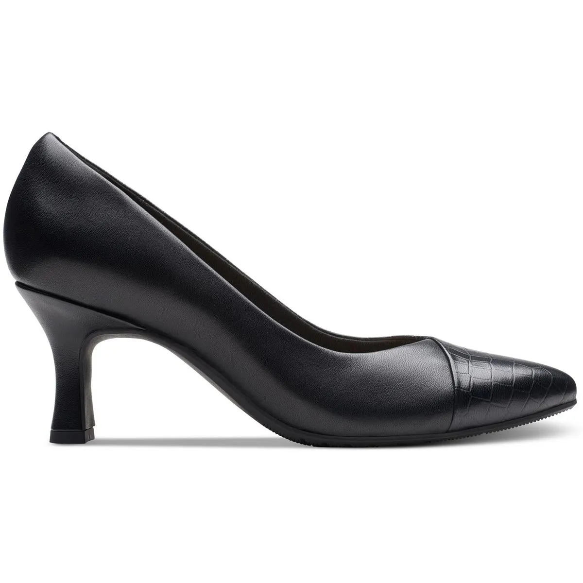 KATALEYNAROSE Womens Embossed Leather Pumps