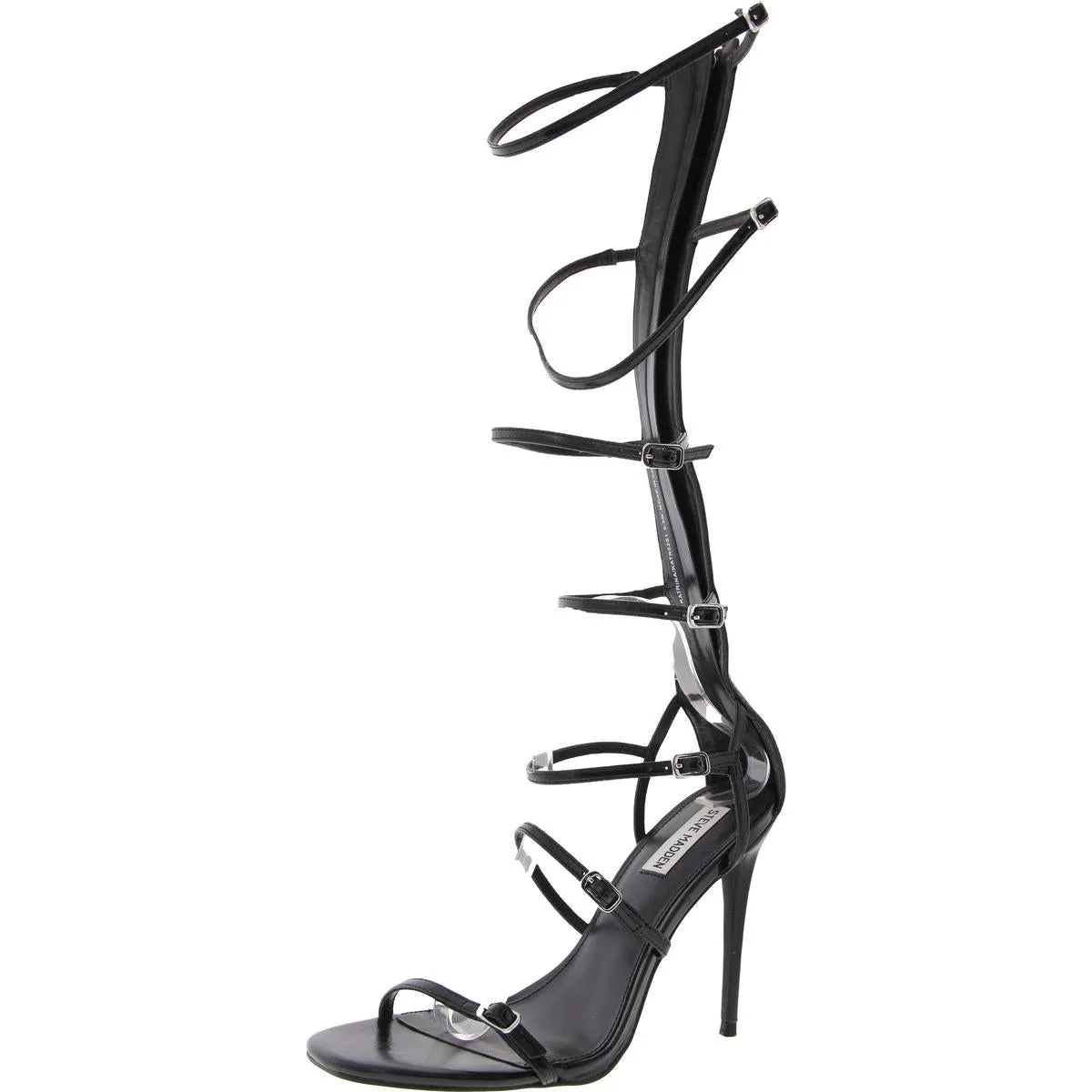 Katrina Womens Zipper Faux Leather Ankle Strap