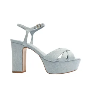 Keefa Heels In Sea Blue Sea