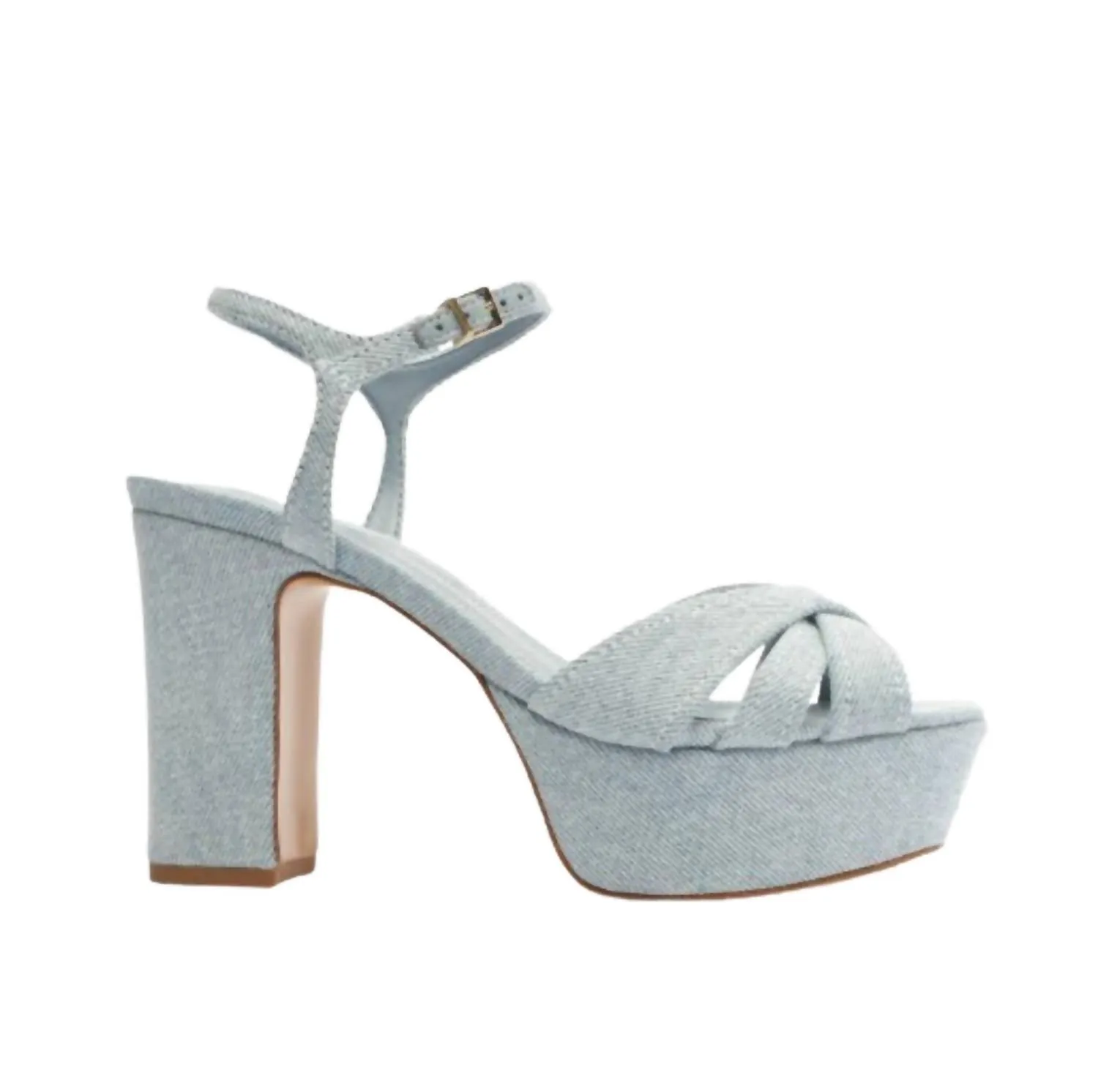 Keefa Heels In Sea Blue Sea