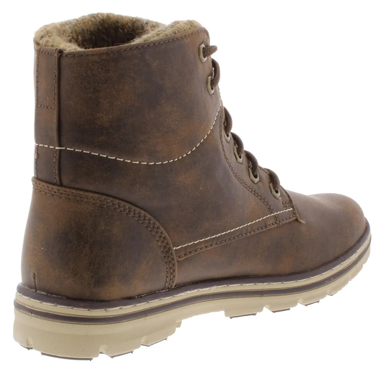 Keegan Womens Faux Suede Cold Weather Lace-Up Boot