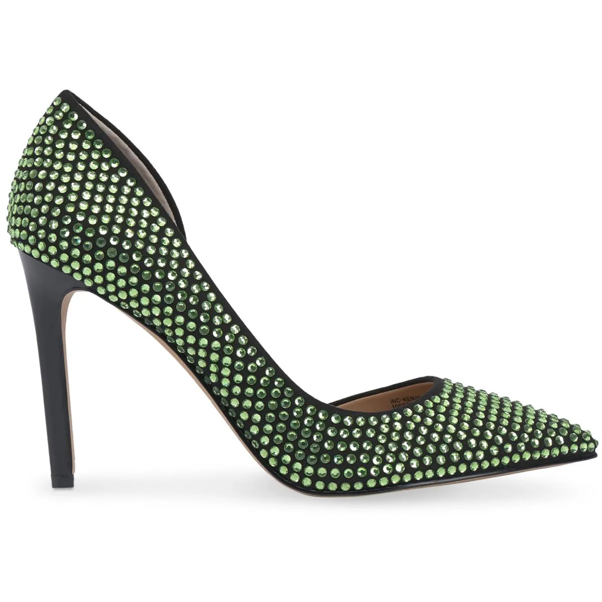 Kenjay Womens Rhinestone Pointed Toe D'Orsay Heels