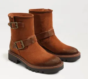 Kinsley Motorcycle Boot In Amber Brown