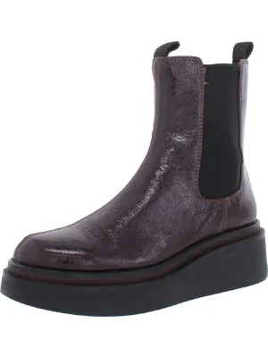 Kolton 2 Womens Patent Wedge Chelsea Boots