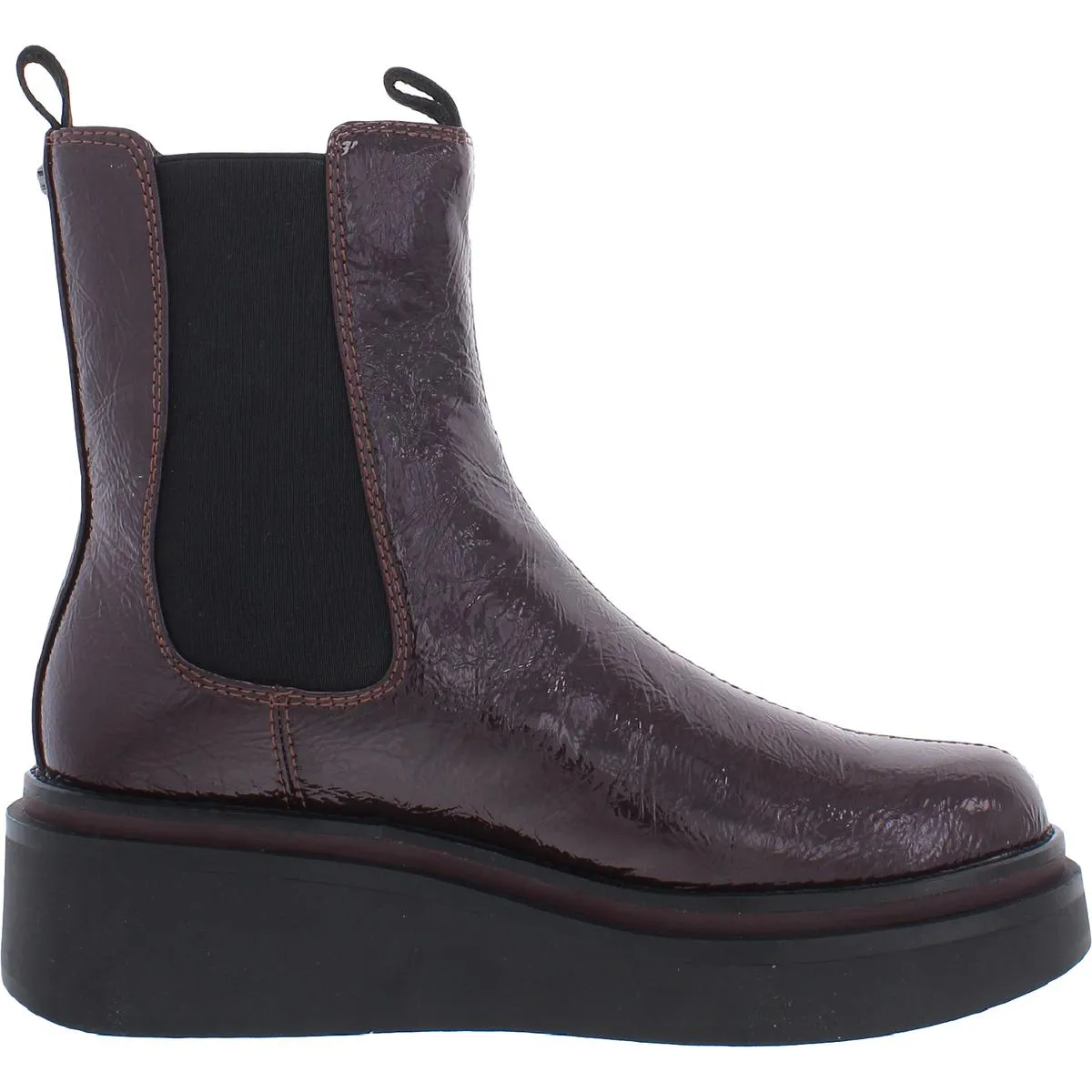 Kolton 2 Womens Patent Wedge Chelsea Boots