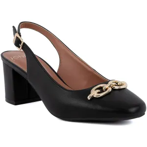 KORLA Womens Adjustable Man Made Block Heels