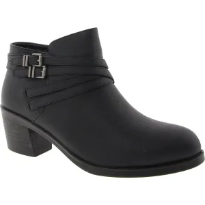 Kory Womens Strappy Manmade Ankle Boots
