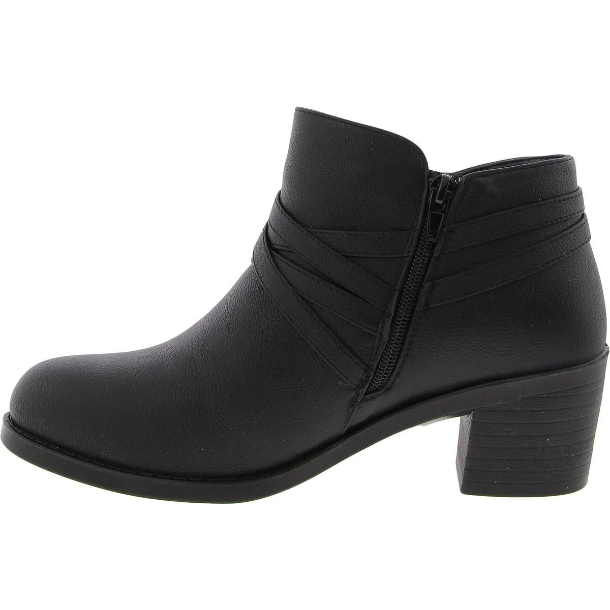 Kory Womens Strappy Manmade Ankle Boots