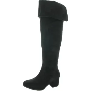 Krafty Womens Suede Dress Knee-High Boots