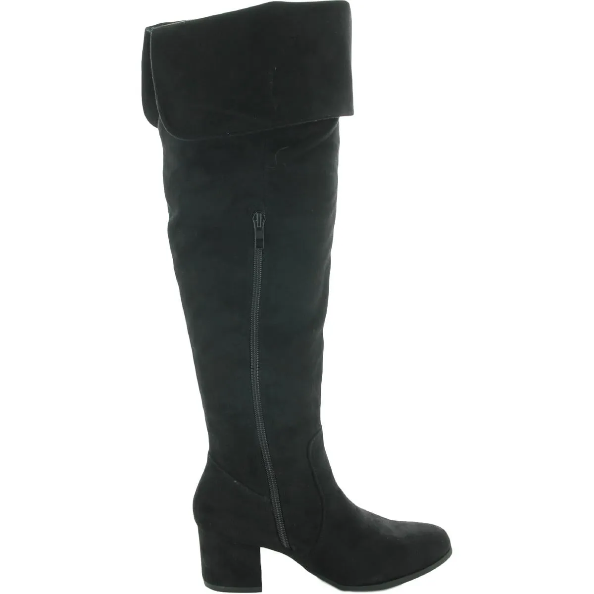 Krafty Womens Suede Dress Knee-High Boots
