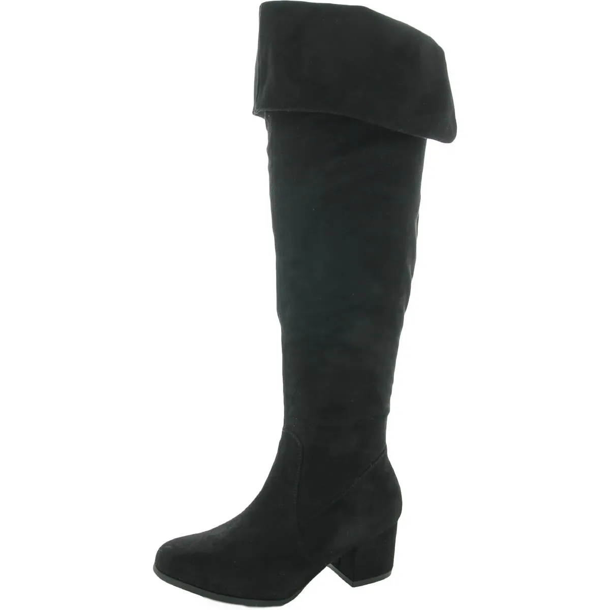 Krafty Womens Suede Dress Knee-High Boots