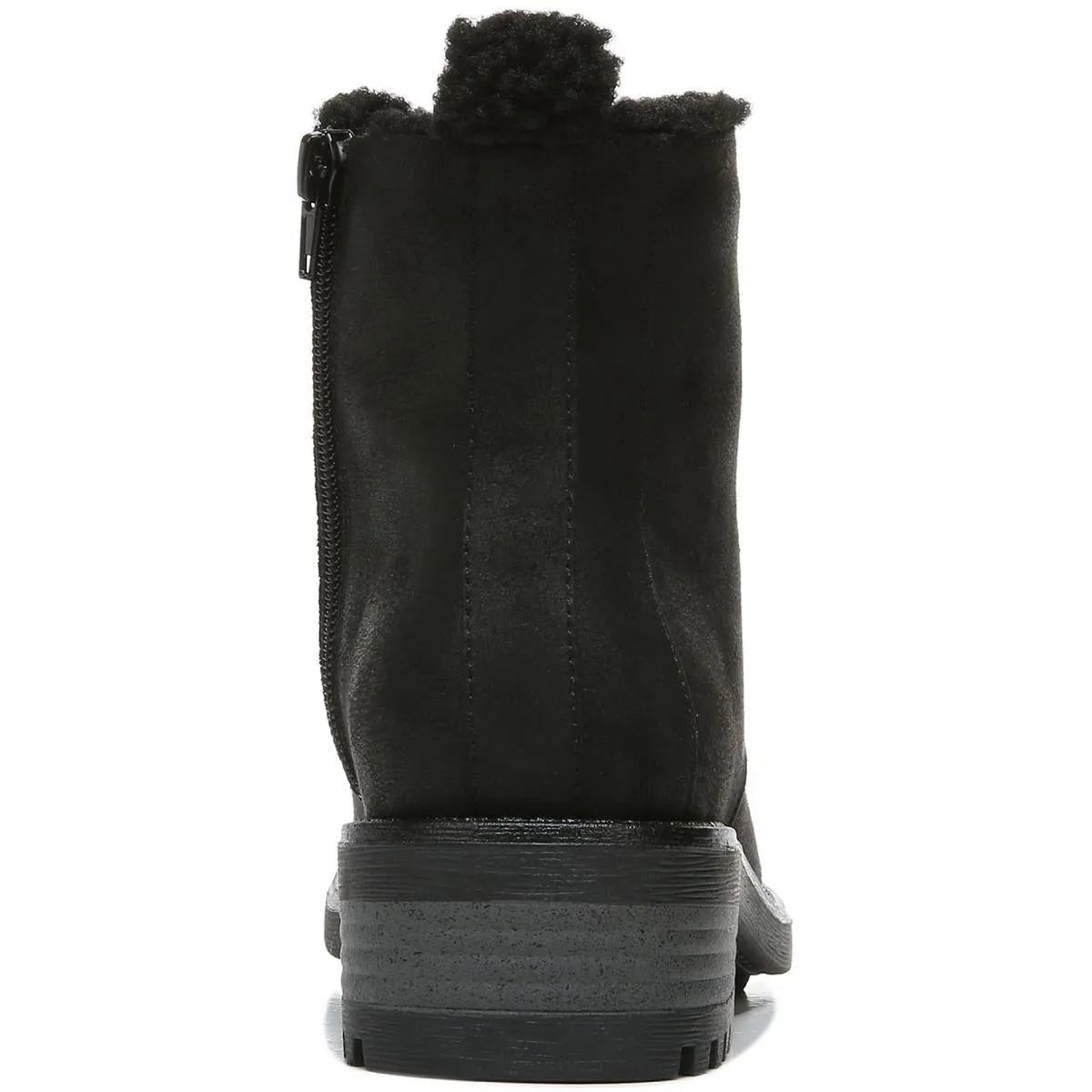Kunis Cozy Womens Zipper Winter Combat & Lace-up Boots