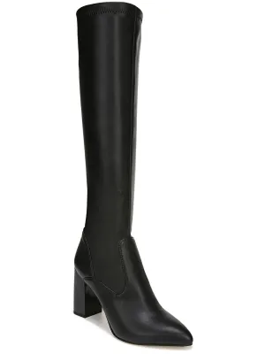 L-Kathrne WC Womens Zipper Faux Suede Knee-High Boots